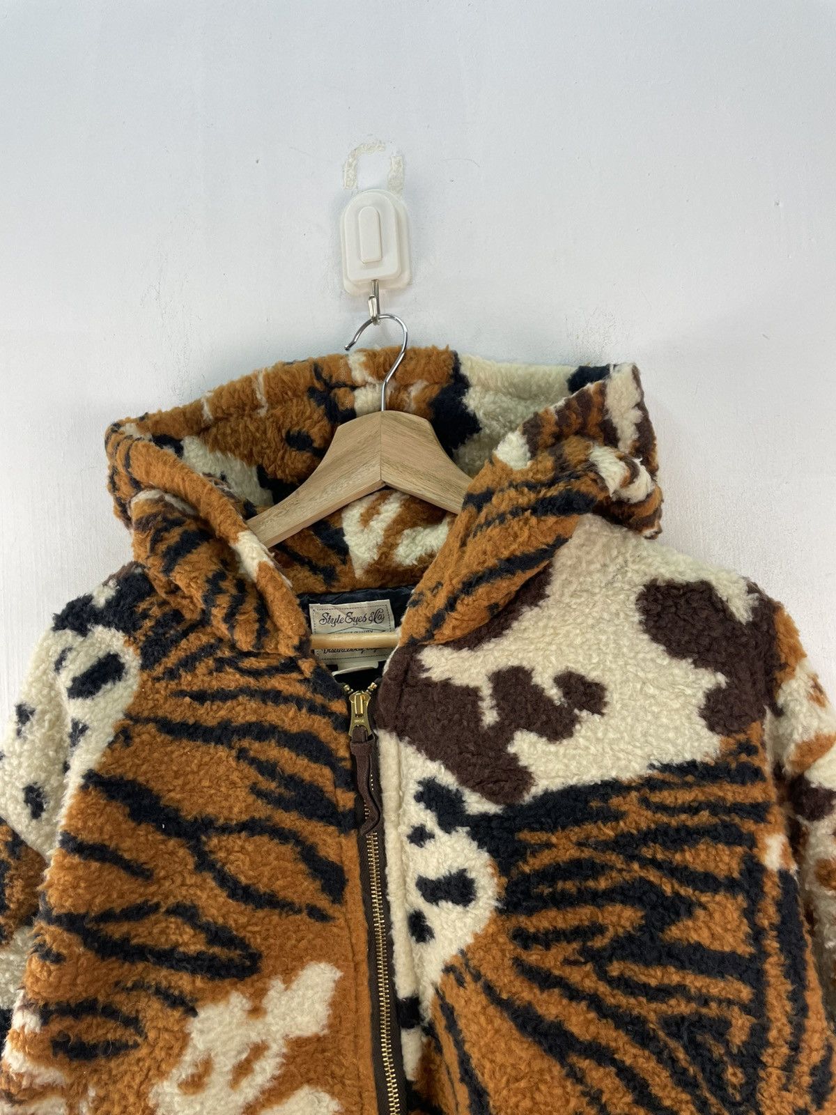 Japanese Brand Style Eyes Japan Patchwork Multicolor Pullover Fleece Jacket Size US L / EU 52-54 / 3 - 7 Thumbnail