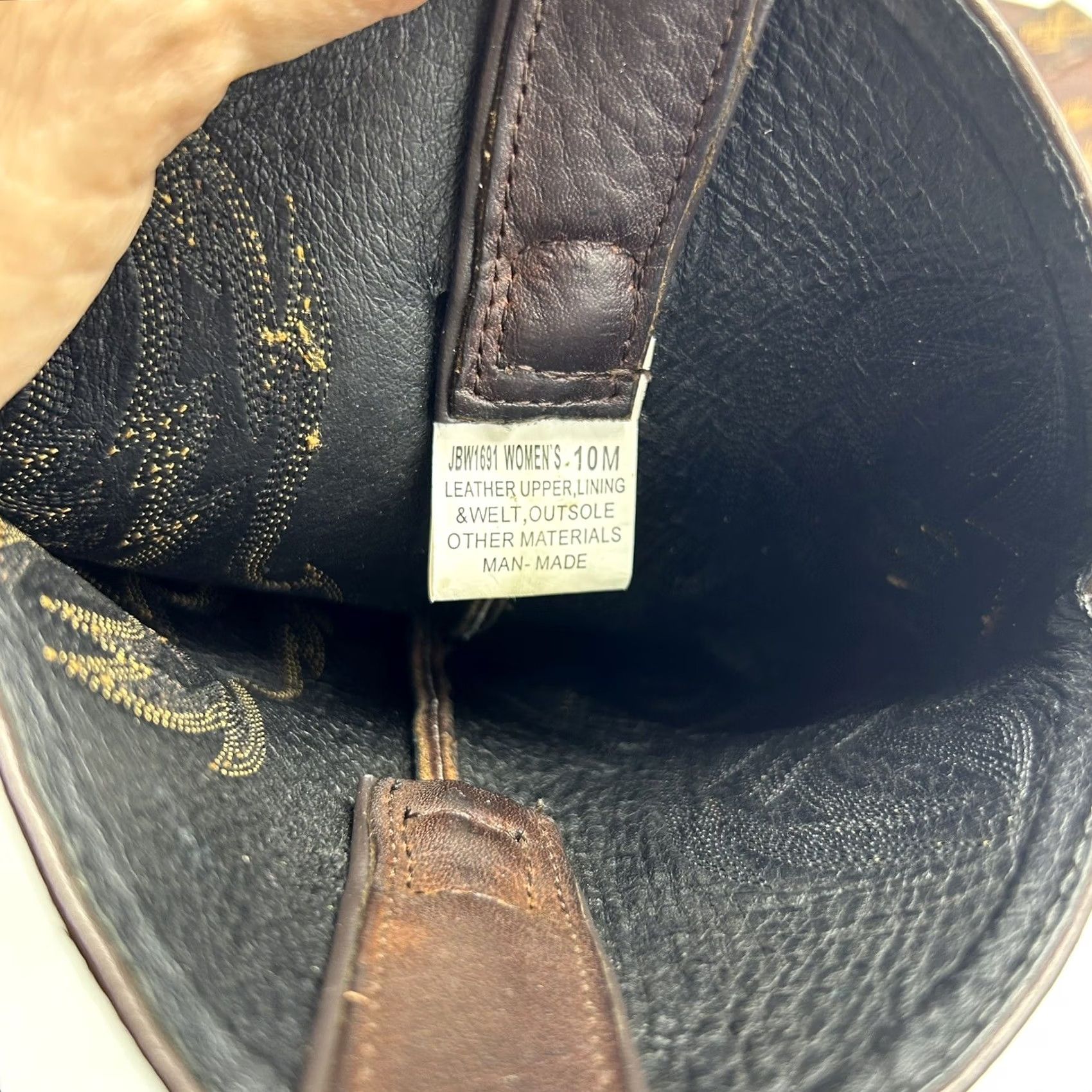 Vintage VINTAGE JB Dillon Cowboy Boots Womens 10 M Brown Leather Western Cowgirl JBW1691 Read Size US 10 / IT 40 - 7 Thumbnail