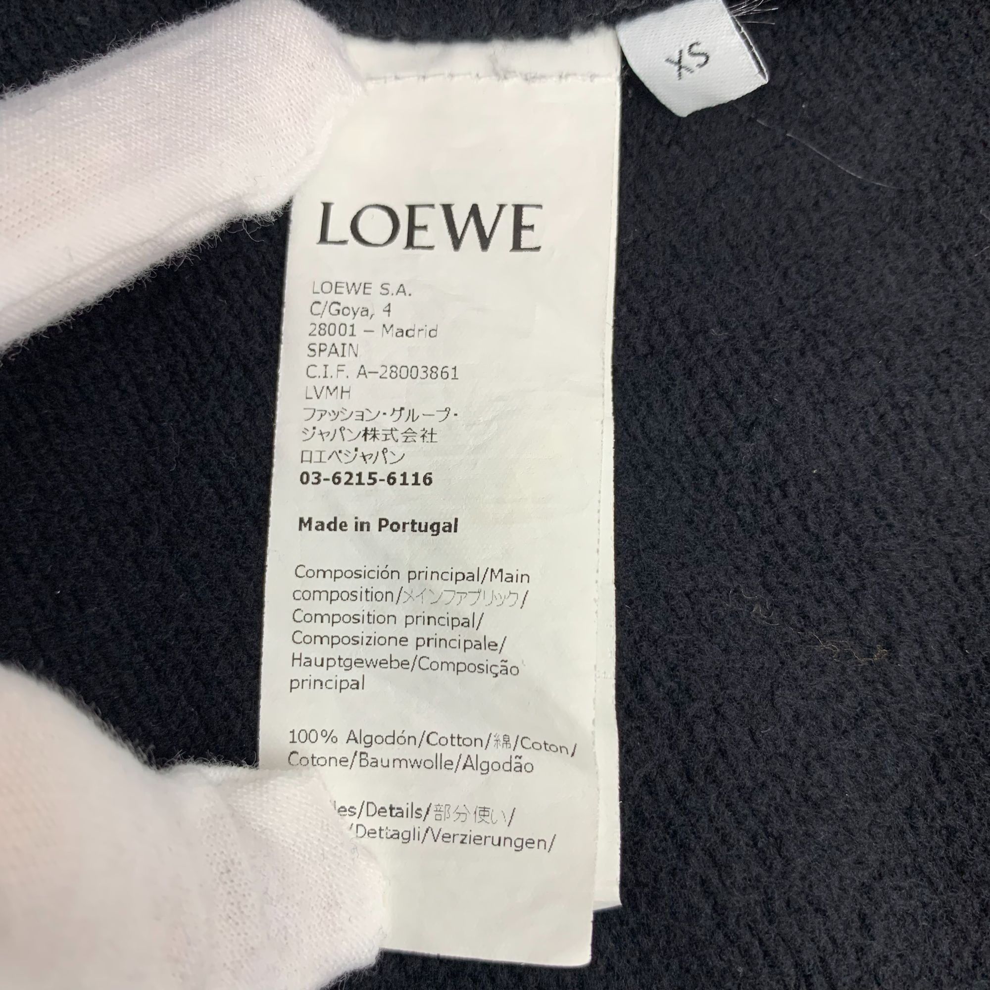 Loewe Loewe X Studio Ghibli Spirited Away Black Hooded Sweatshirt Size XS / US 0-2 / IT 36-38 - 4 Thumbnail