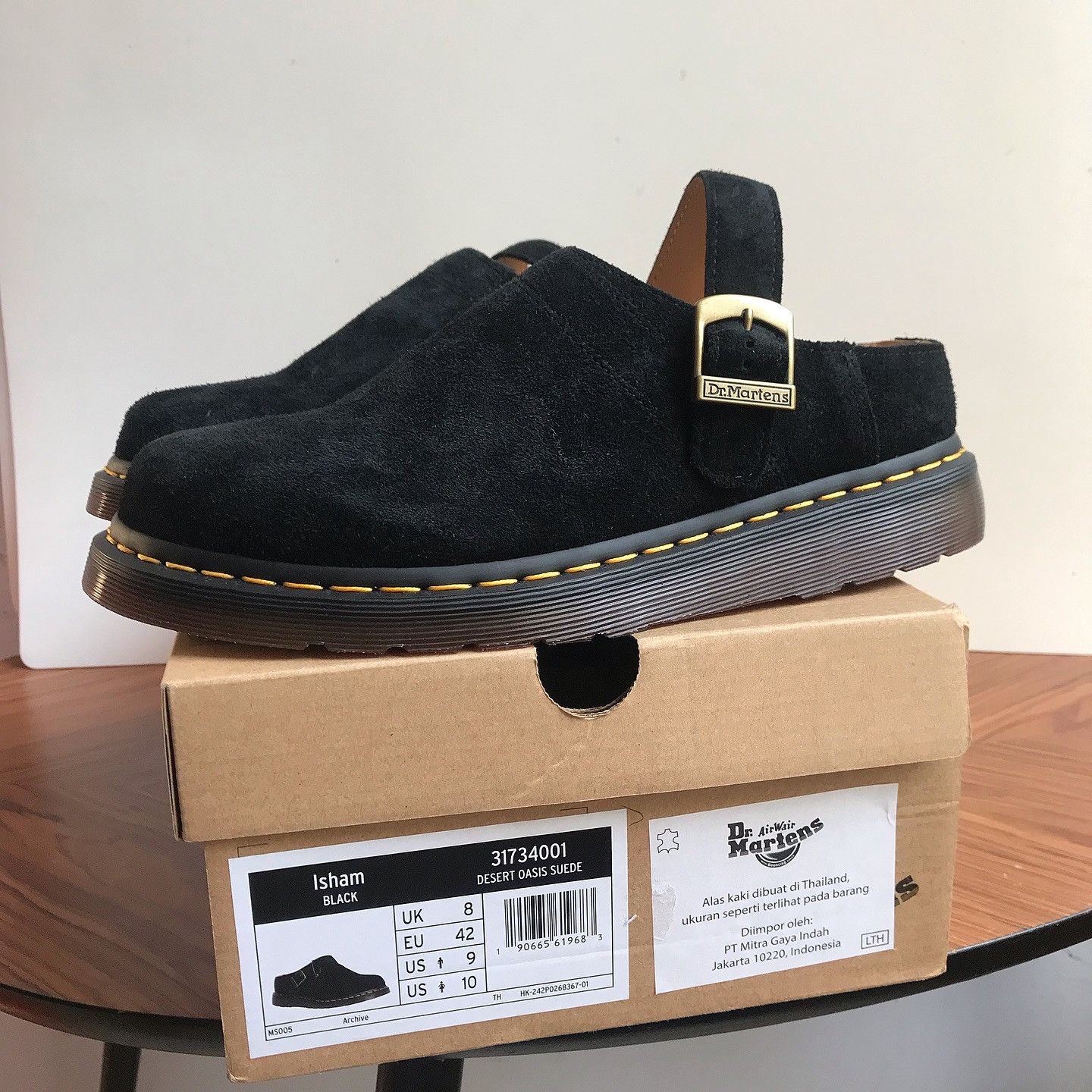 Dr. Martens Dr Martens Isham Dessert Oasis Suede Yellow Stitch Shoe Size US 9 / EU 42 - 1 Thumbnail