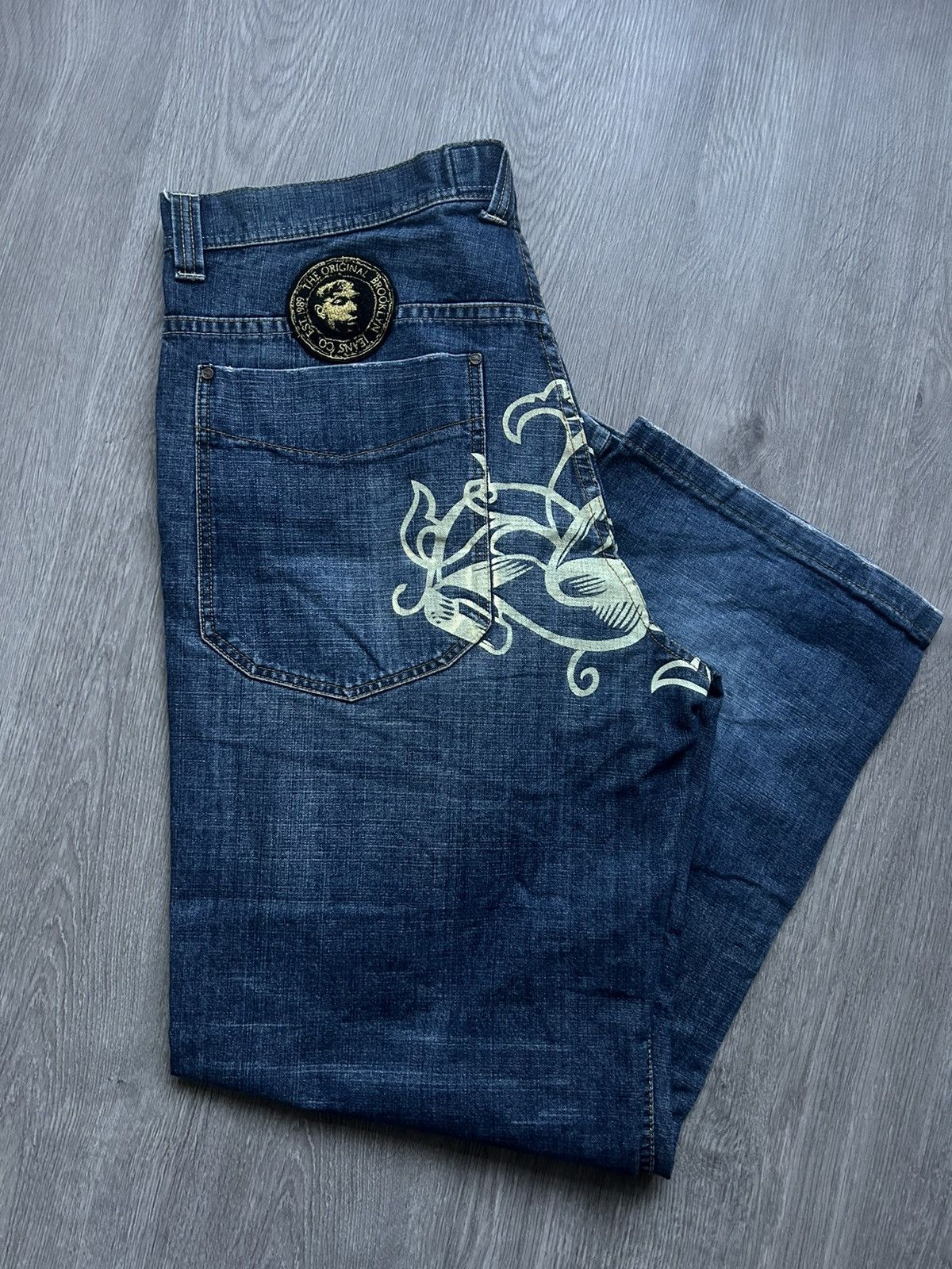 Karl Kani × Vintage Karl Kani Pants 🔘 Vintage 🔘 2pac Shakur 🔘 Streetwear 🔘 Size US 36 / EU 52 - 5 Thumbnail