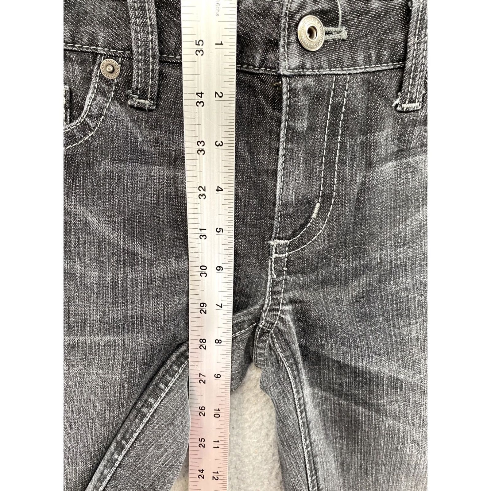 Ann Taylor Ann Taylor Women's Modern Fit Lindsay Waist Gray Denim Jeans Bootcut 2P Petite Denim Gray Jeans Womens Pop Modern Fit Lindsay Waist 2P Petite Size 26" / US 2 / IT 38 - 5 Thumbnail