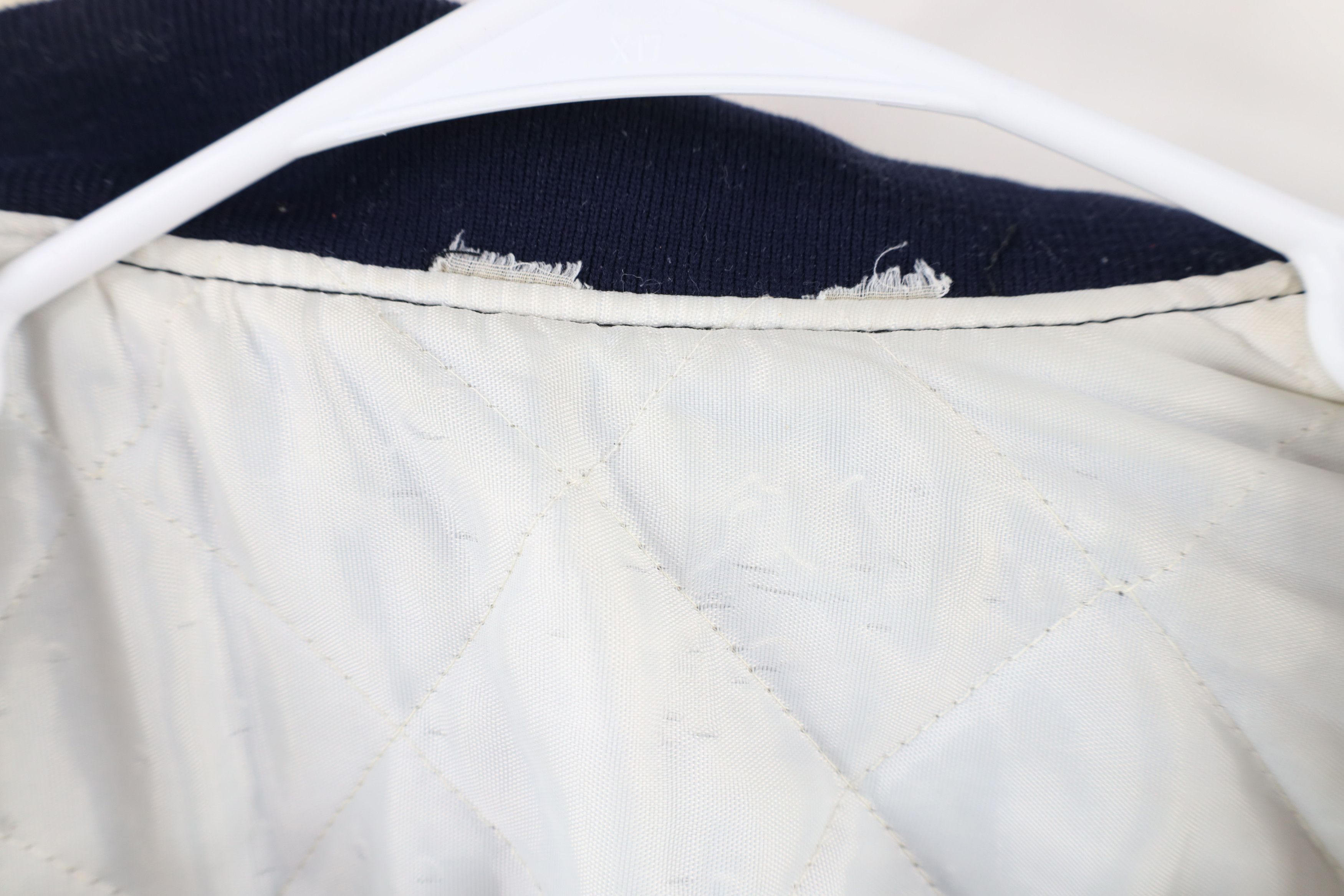 Vintage Vintage 80s 90s Streetwear Quilted Button Bomber Jacket Blue Size US XXL / EU 58 / 5 - 11 Thumbnail