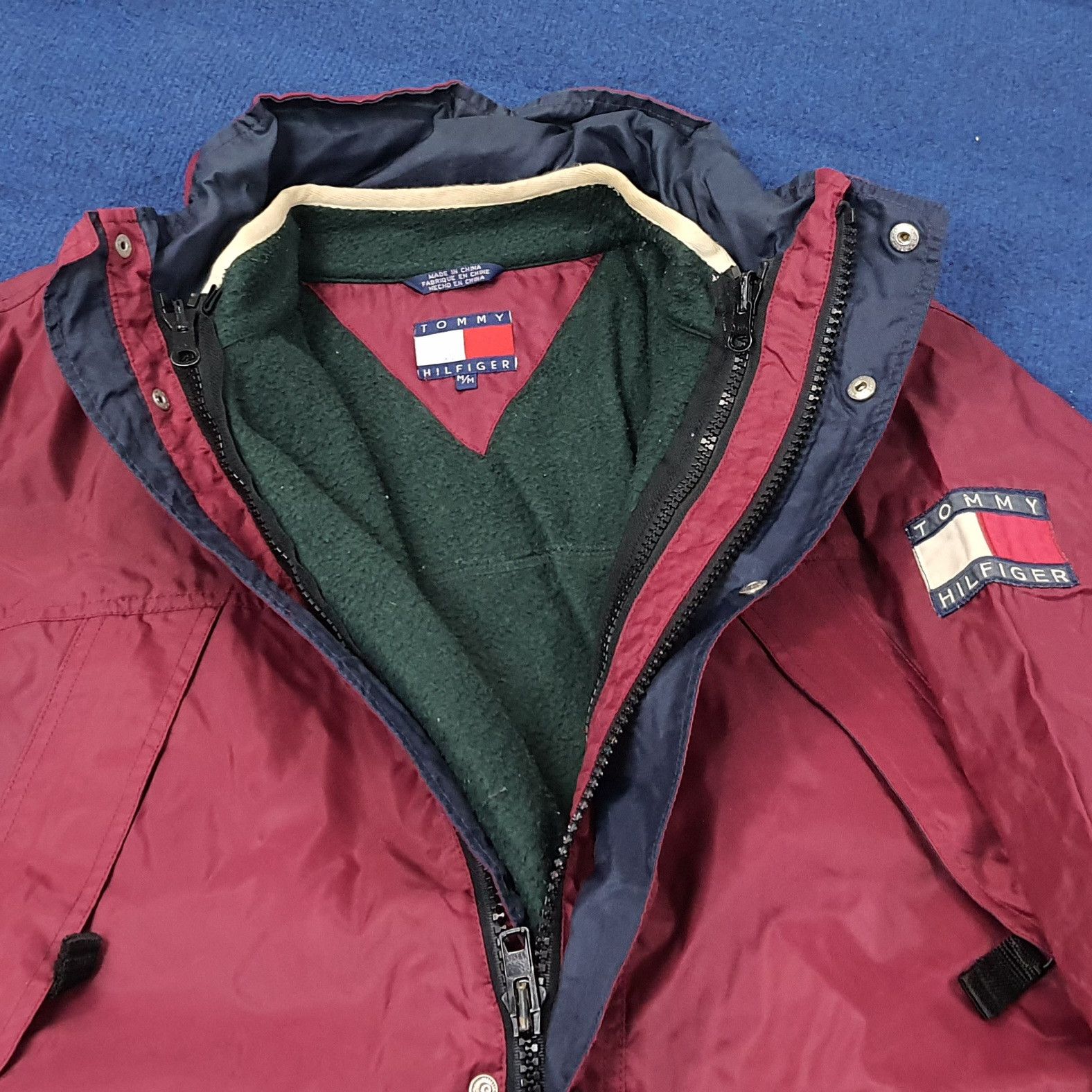 Tommy Hilfiger Vintage Tommy Hilfiger Jacket with Vests C254N11 Size US M / EU 48-50 / 2 - 6 Thumbnail