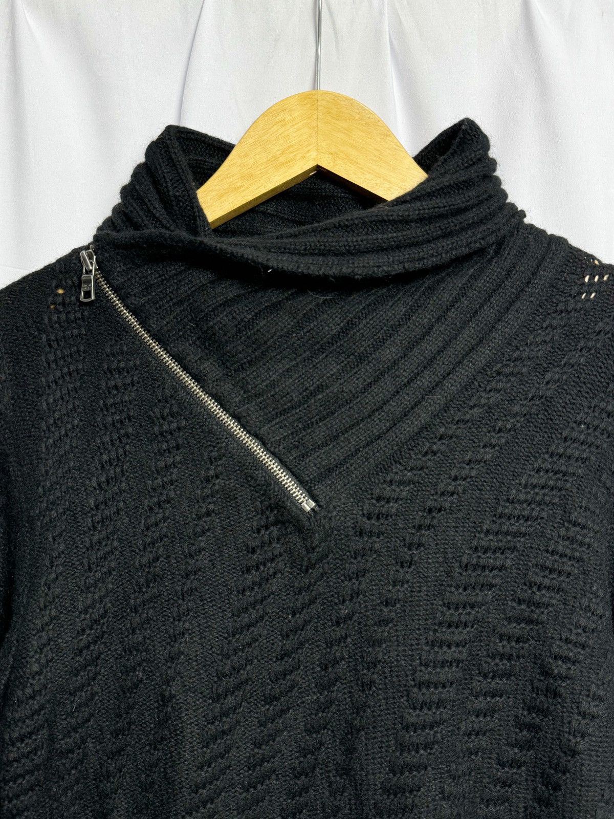 Armani Exchange Archived Knit Sweater Aysmmetrical Zipper Armani Exchange Size US M / EU 48-50 / 2 - 3 Thumbnail
