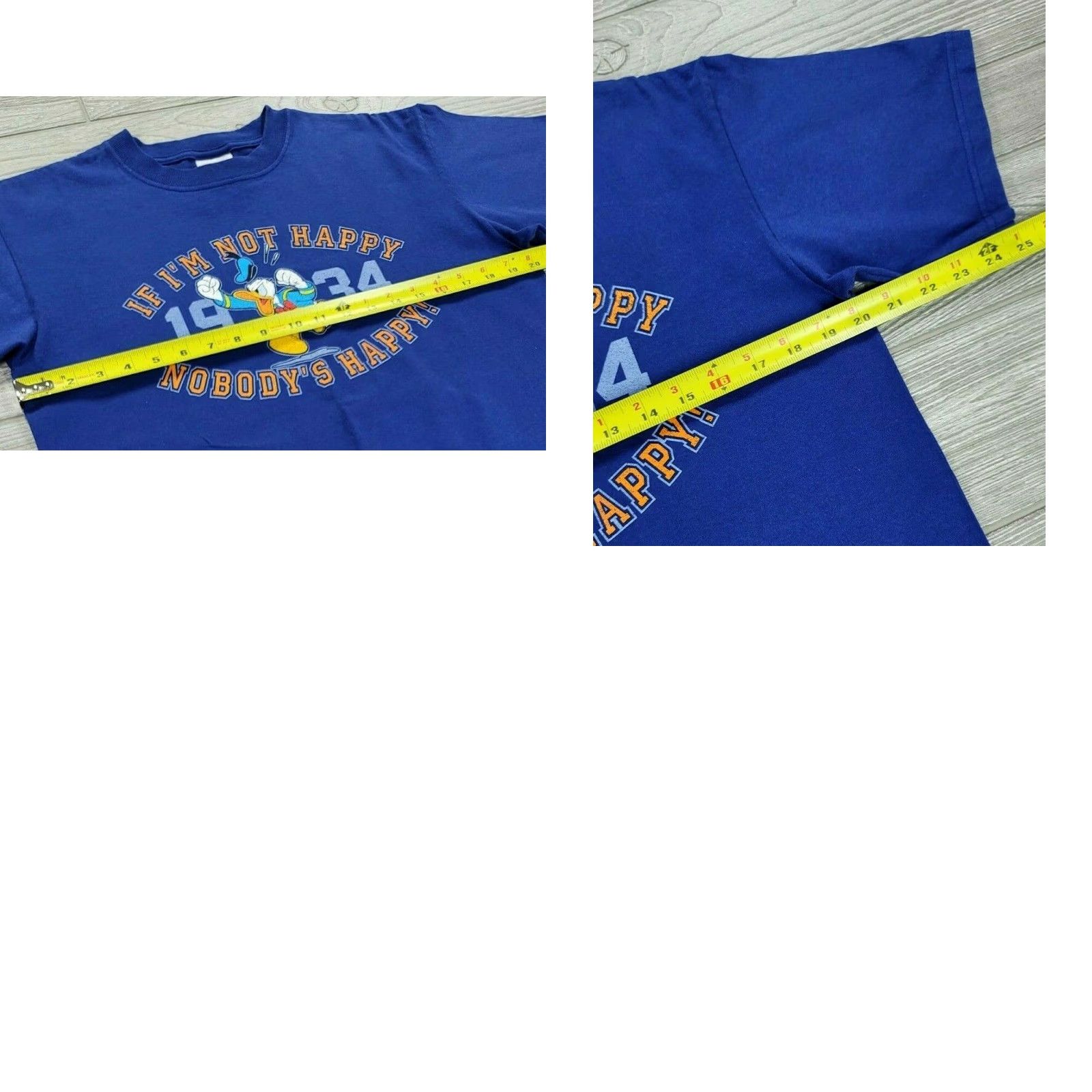 Disney VINTAGE Disney store Donald Duck T Shirt Mens XS? (Error) Size US M / EU 48-50 / 2 - 8 Thumbnail