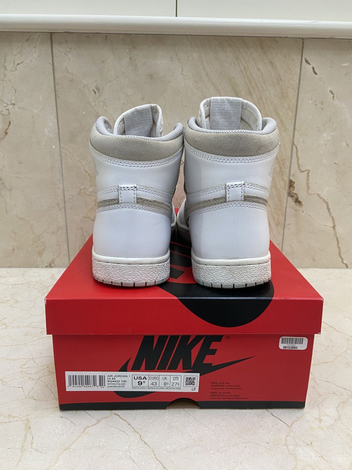 Jordan Brand Jordan 1 Retro High 85 Neutral Grey Coffee Dyed Size US 9.5 / EU 42-43 - 8 Thumbnail