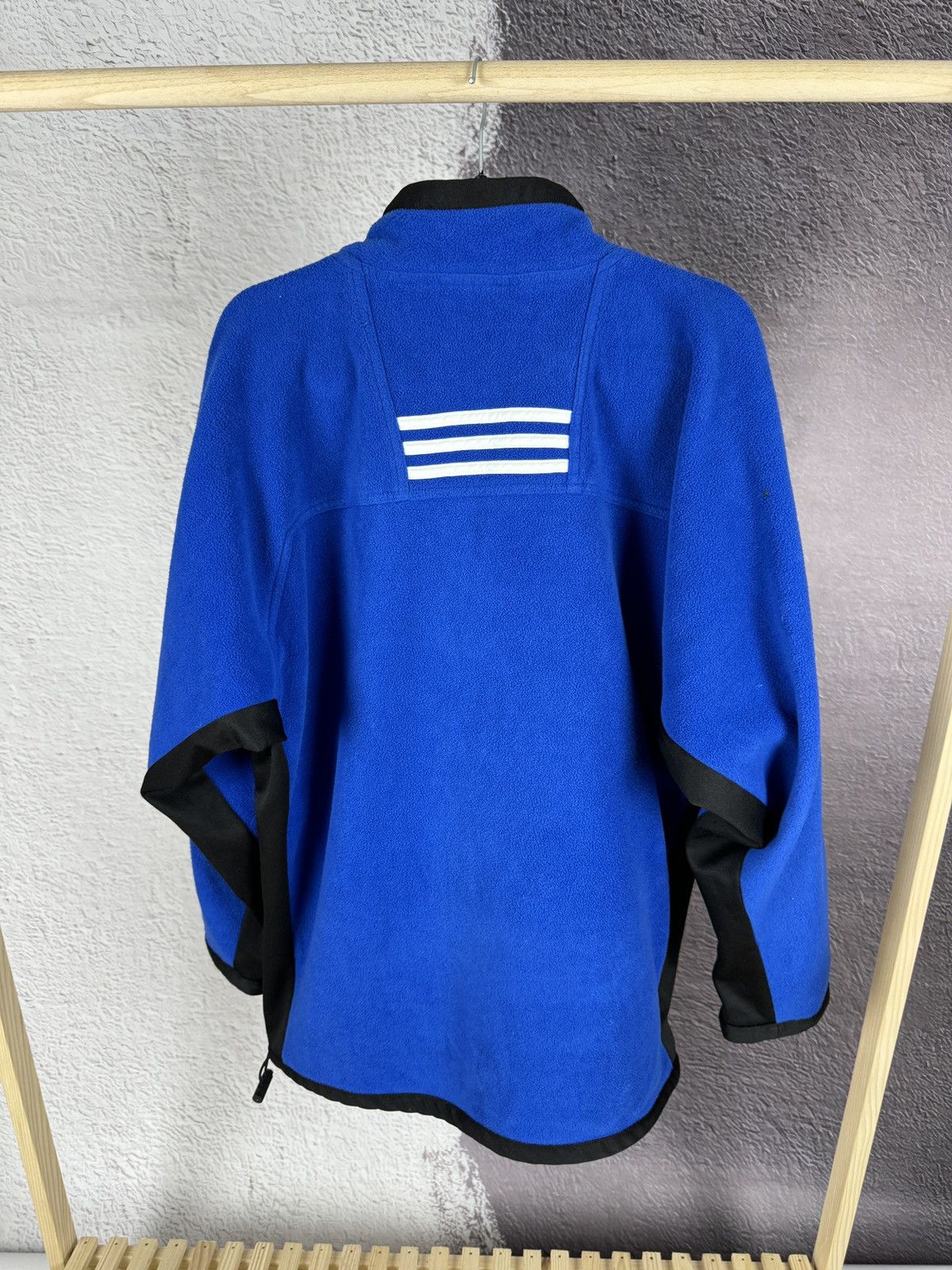 Adidas Adidas vintage 90s blue fleece pullover 1/4 zip sweater logo Size US L / EU 52-54 / 3 - 13 Thumbnail