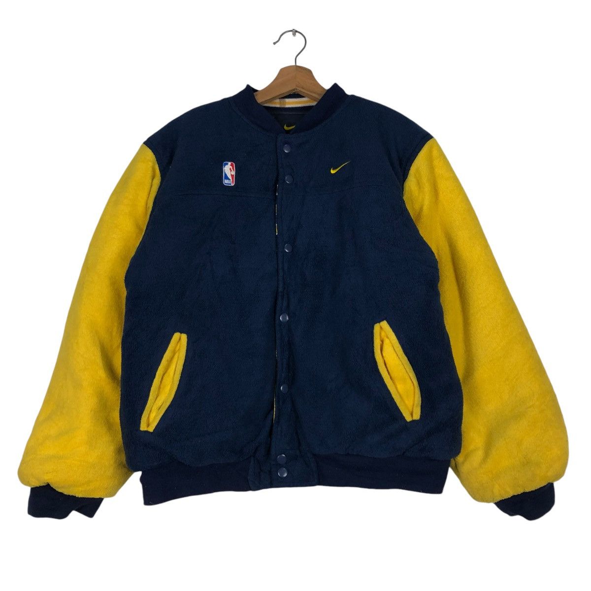 NBA 🔥VINTAGE REVERSIBLE BOMBER JACKET NIKE NBA TEAM BIG LOGO Size US XL / EU 56 / 4 - 4 Thumbnail