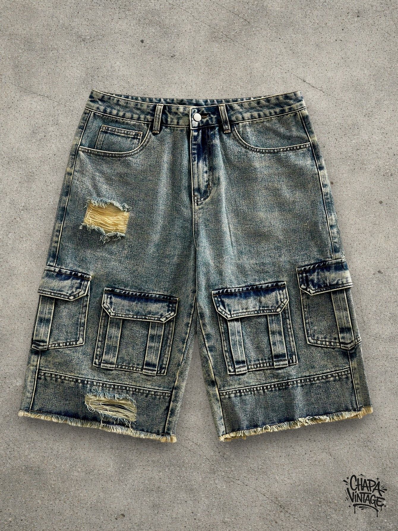 Japanese Brand Cargo washed shorts Size US 32 / EU 48 - 1 Thumbnail