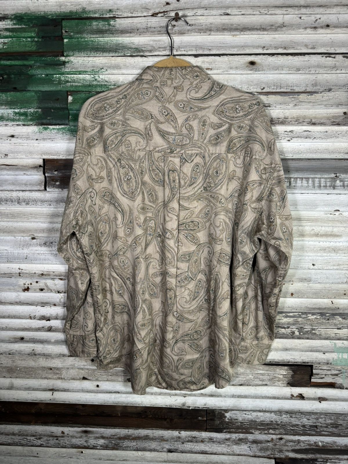 Chaps Ralph Lauren × Vintage Vintage Paisley Print Chaps Ralph Lauren Shirt Size US L / EU 52-54 / 3 - 2 Thumbnail