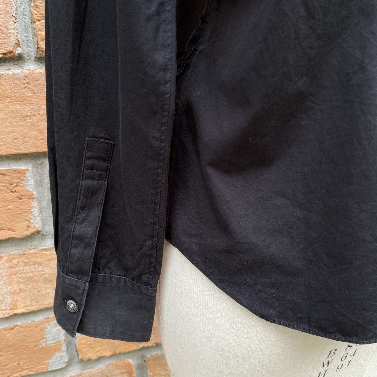 Japanese Brand A/T ATSURO TAYAMA Black Long Sleeve Shirt Size M / US 6-8 / IT 42-44 - 7 Thumbnail