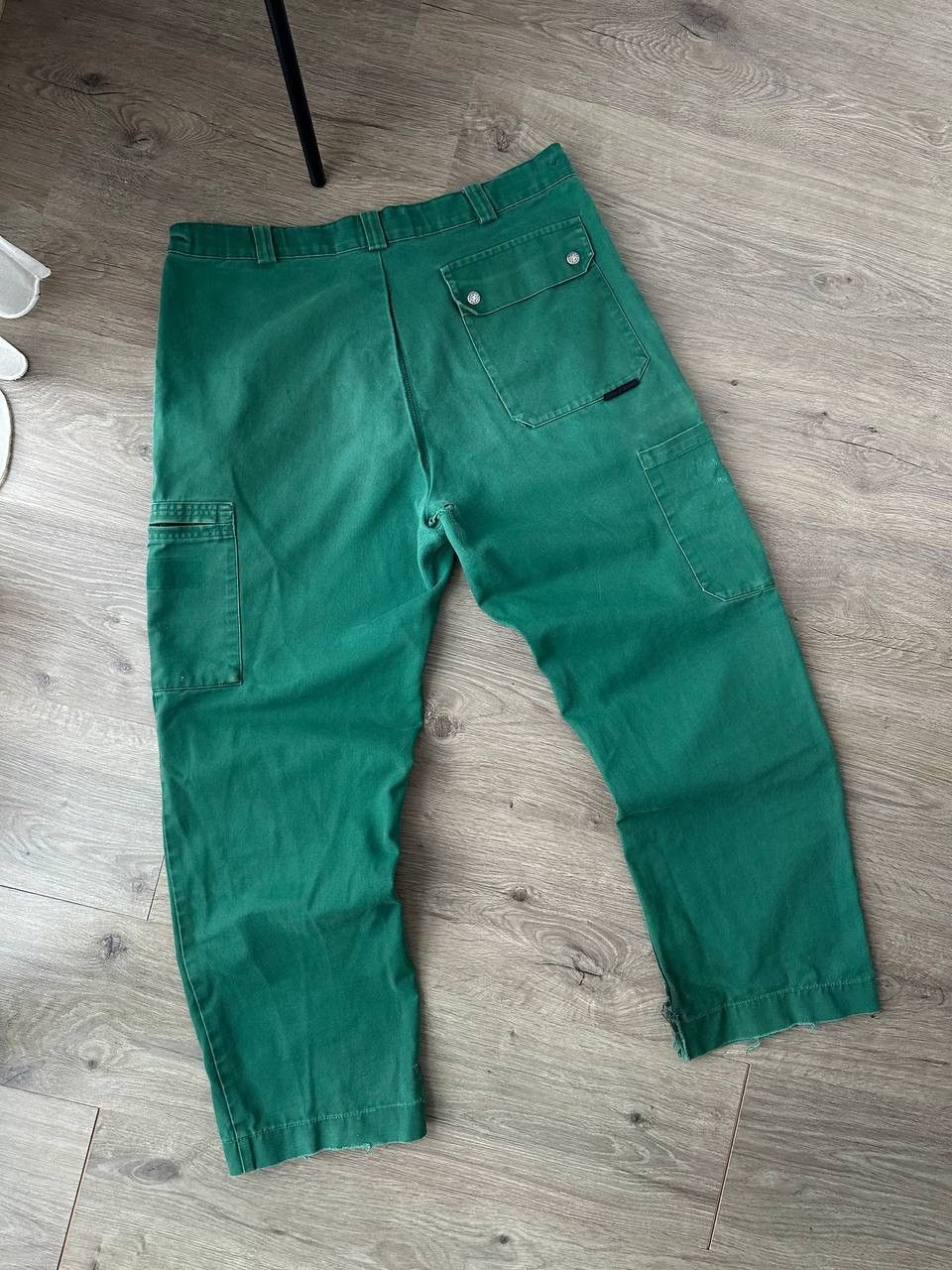 Japanese Brand × Vintage Vintage Japanese Workwear Green Faded Distressed Pants Size US 32 / EU 48 - 13 Thumbnail