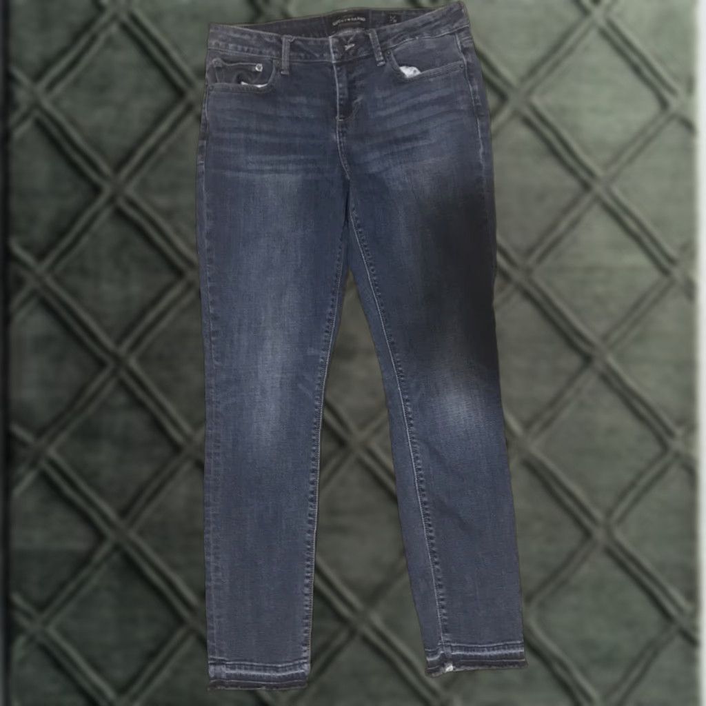Lucky Brand Lucky Brand Jeans Women's 8/29 Stretch Distressed Hems Skinny Denim PANTS Size 30" / US 8 / IT 44 - 1 Thumbnail