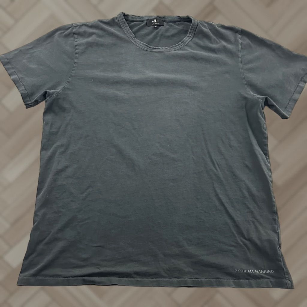7 For All Mankind 7 For All Mankind T-Shirt Mens XL Gray Short Sleeve Crew Neck Cotton 7FAM Shirt Size US XL / EU 56 / 4 - 1 Thumbnail