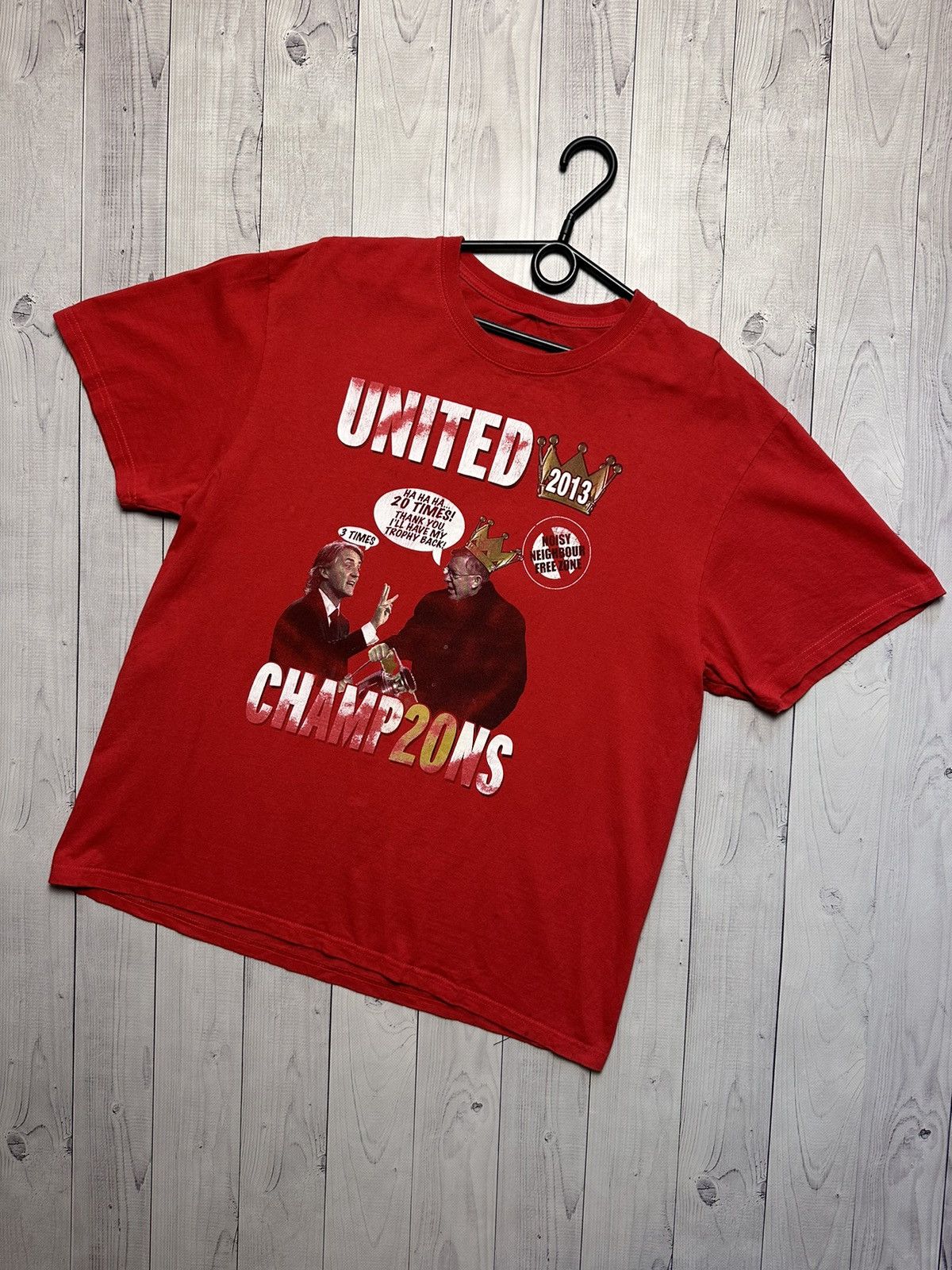 Vintage Vintage Manchester United soccer tee Champions 2013 20 Size US M / EU 48-50 / 2 - 1 Thumbnail