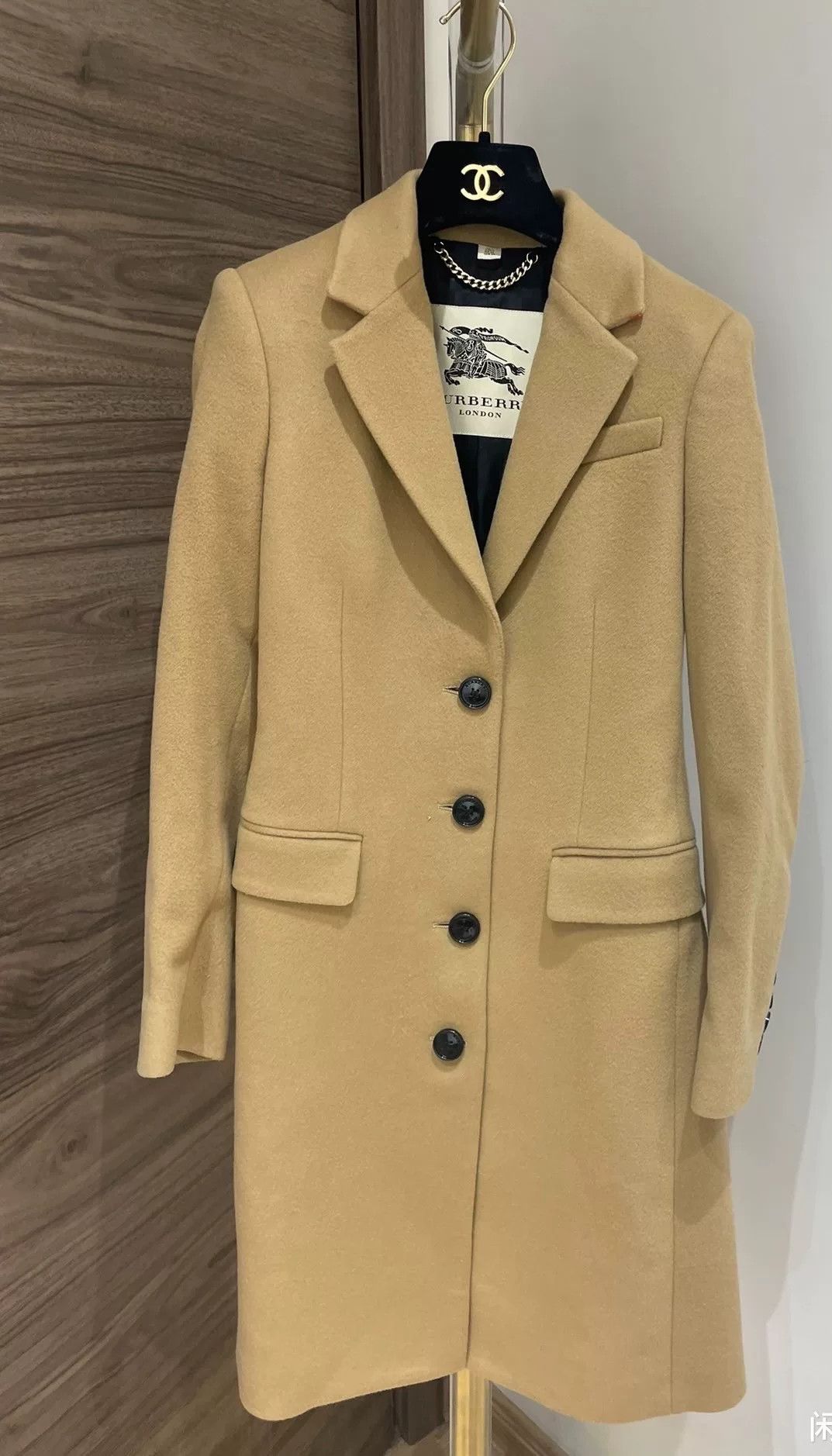 Burberry Burberry Camel Cashmere Wool Coat UK2 Size US XXS / EU 40 - 1 Thumbnail