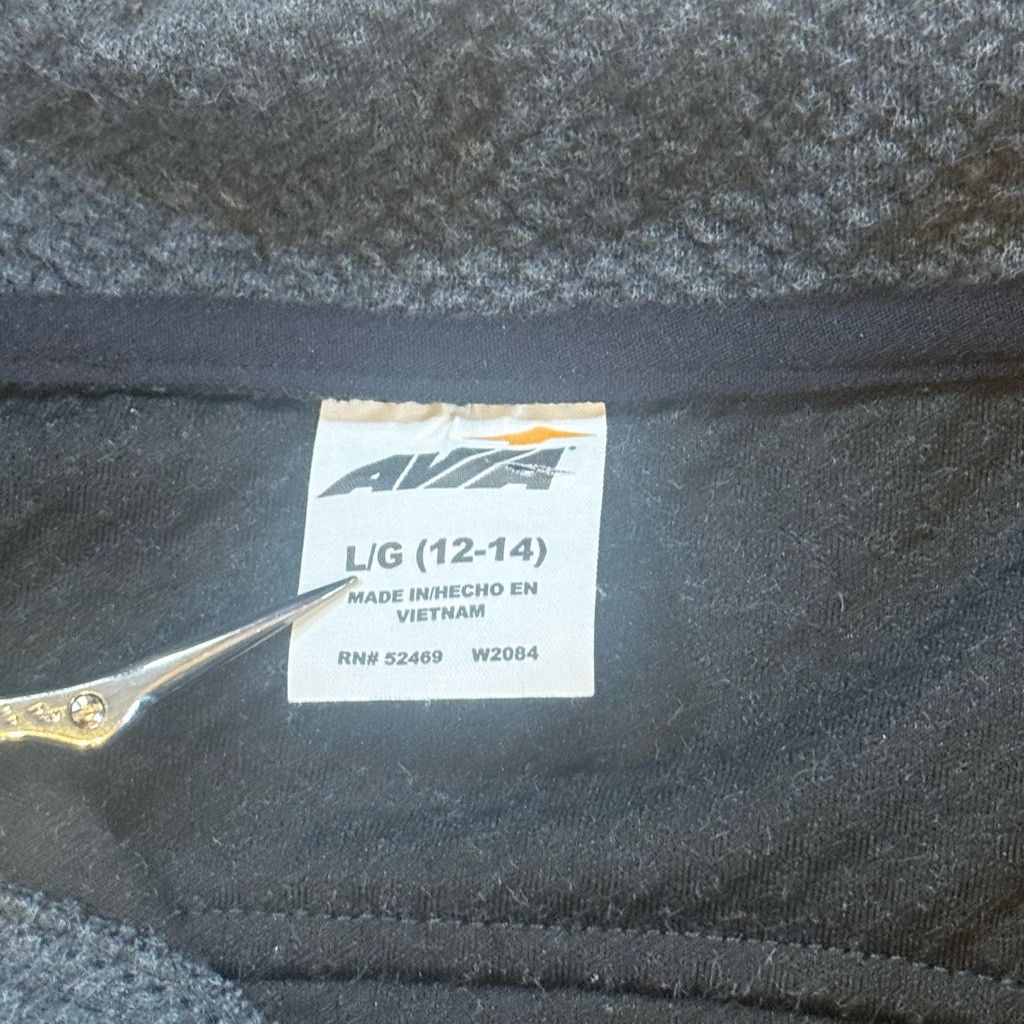 Other Avia Full Zip Fleece Jacket L/G 12–14 Grey Size US L / EU 52-54 / 3 - 8 Thumbnail