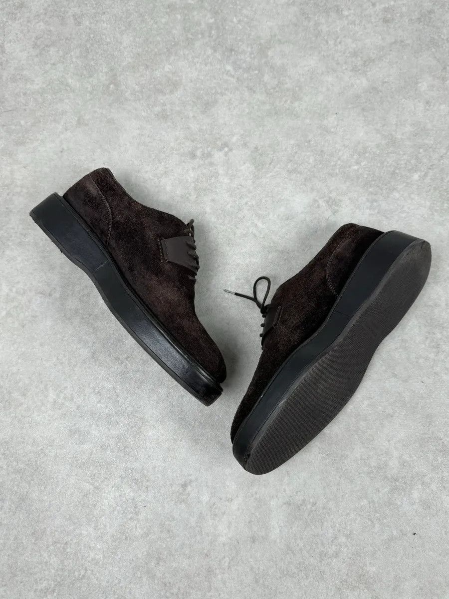 Bottega Veneta Bottega Veneta Brown Suede Derby Shoes Size US 9 / IT 39 - 7 Thumbnail