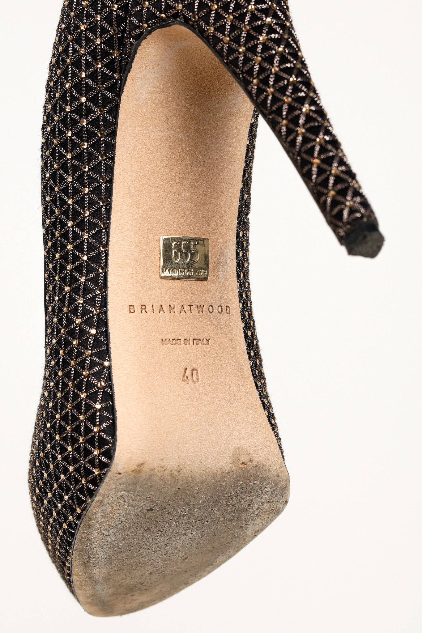 Brian Atwood Brian Atwood Maniac Black Rhinestone Platform Pumps Size US 9.5 / IT 39.5 - 5 Thumbnail