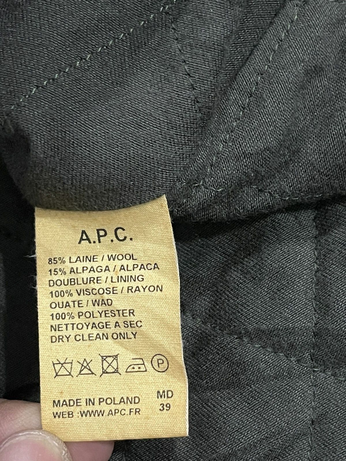 A.P.C. Vintage A.P.C Button Hoodie Wool Poncho Size XS / US 0-2 / IT 36-38 - 15 Thumbnail
