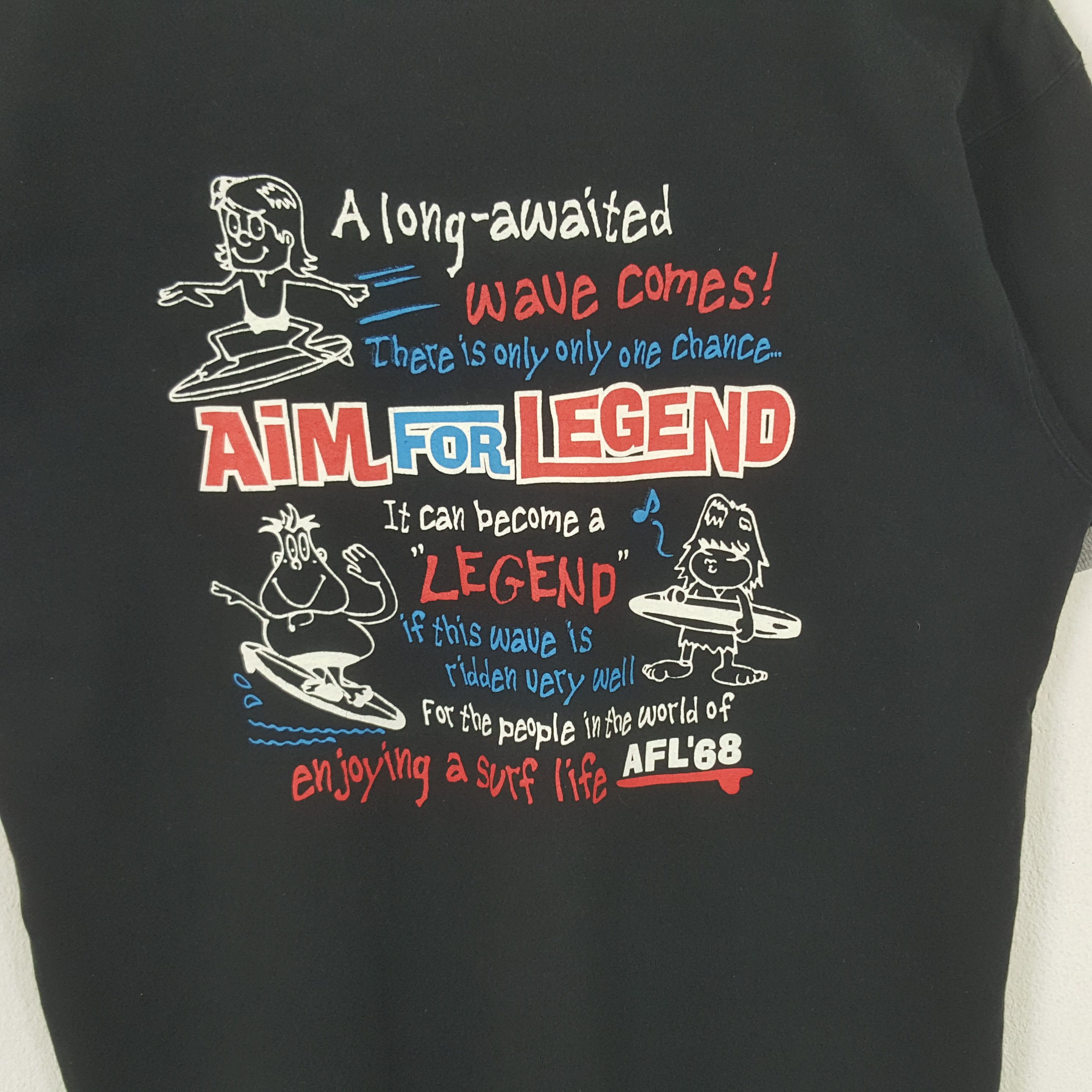 Vintage Vintage AFL'68 Aim For Legend Surf Style Tshirt C276N68 Size US M / EU 48-50 / 2 - 2 Thumbnail