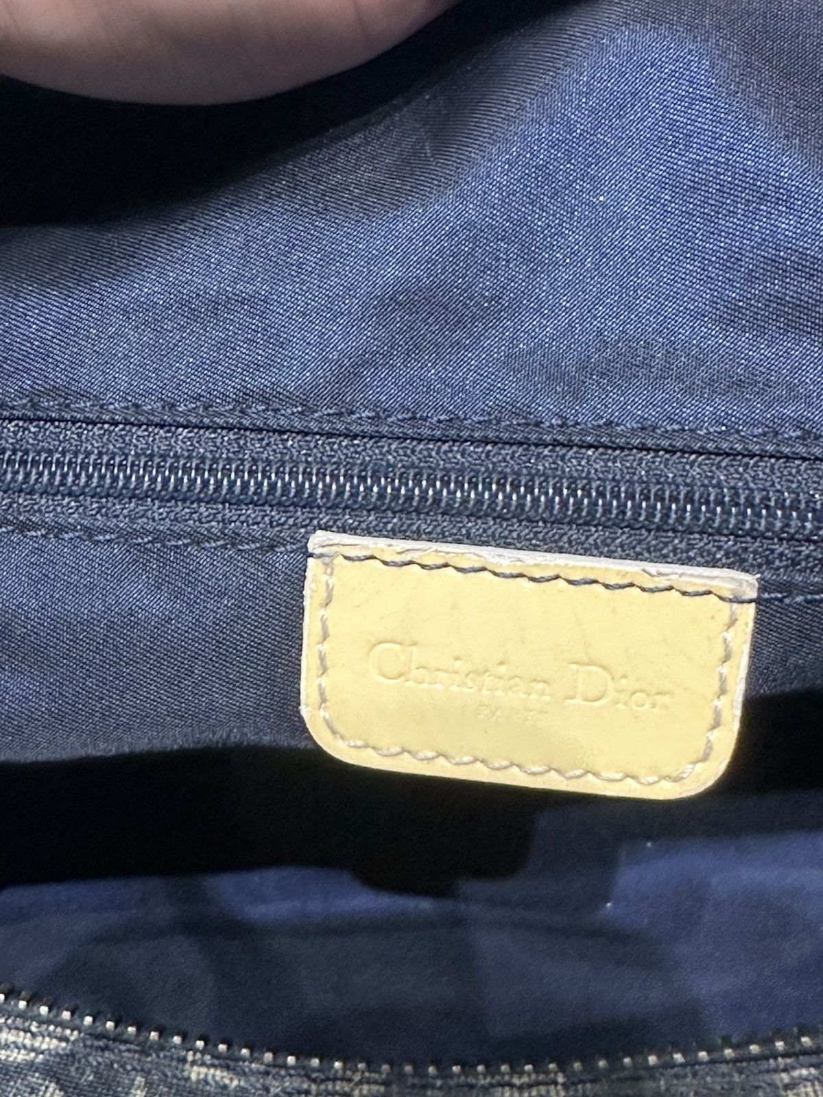 Christian Dior Monsieur × Dior × Vintage Dior Monogram Duffle Bag Blue Vintage Size ONE SIZE - 18 Thumbnail
