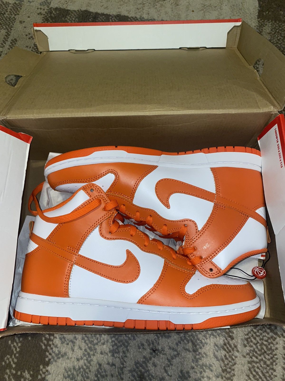 Nike Nike Dunk High Retro Syracuse ($📦 on depop) Size US 8 / EU 41 - 1 Thumbnail