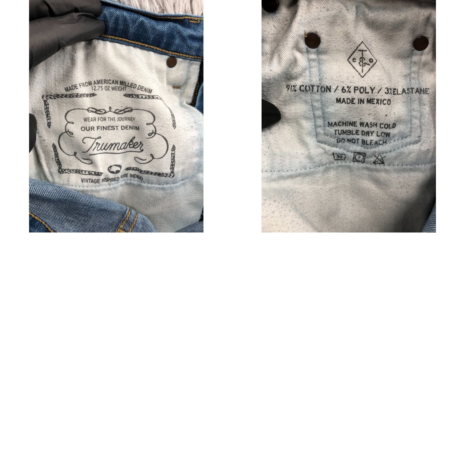 Vintage Trumaker Jeans Main Selling Point: Straight, Mid Rise, Blue, 33x32, Mens, Regular Size US 33 - 9 Thumbnail