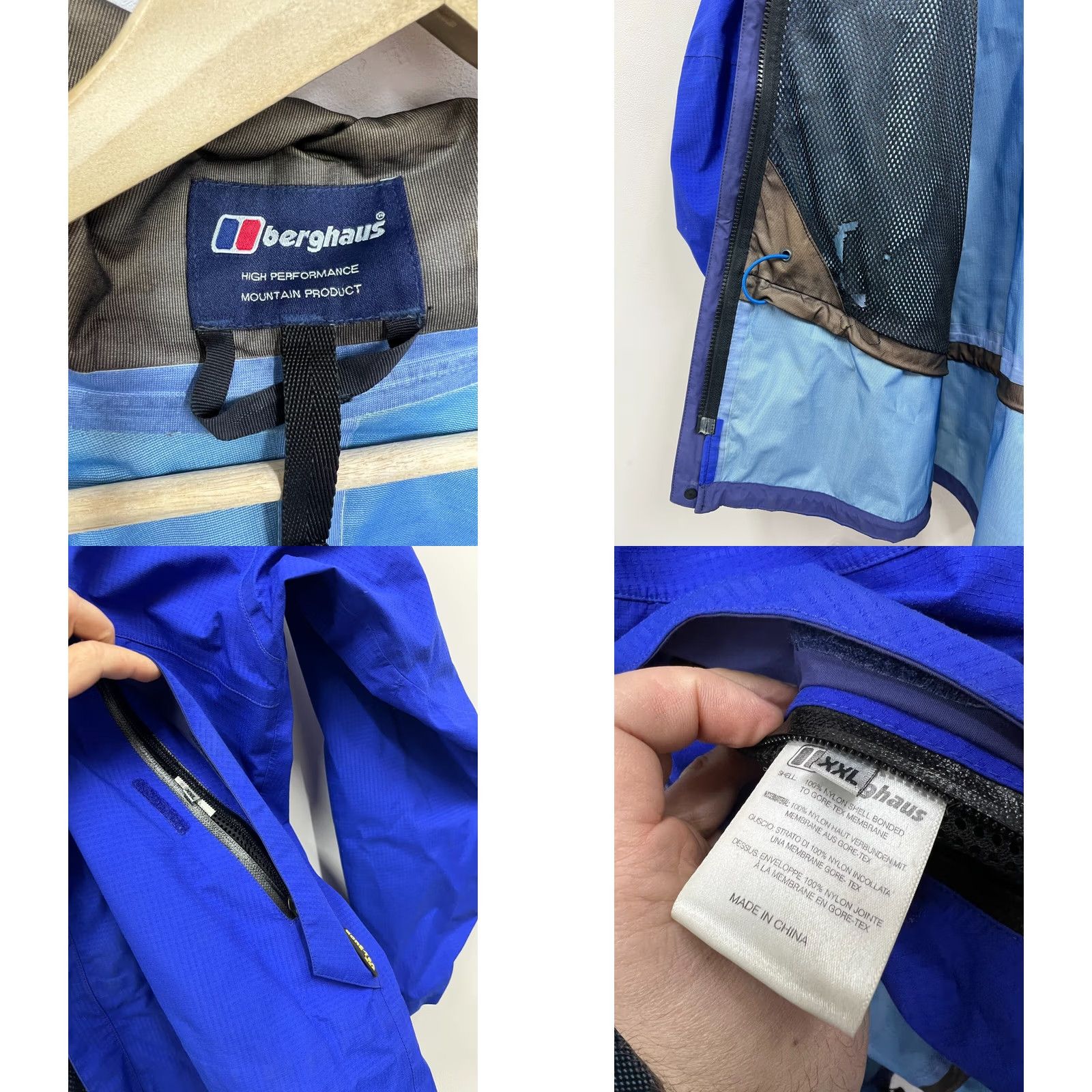 Berghaus VINTAGE Berghaus Jacket Men 2XL Blue Hooded Gore-Tex XCR Coat Size US XXL / EU 58 / 5 - 8 Thumbnail
