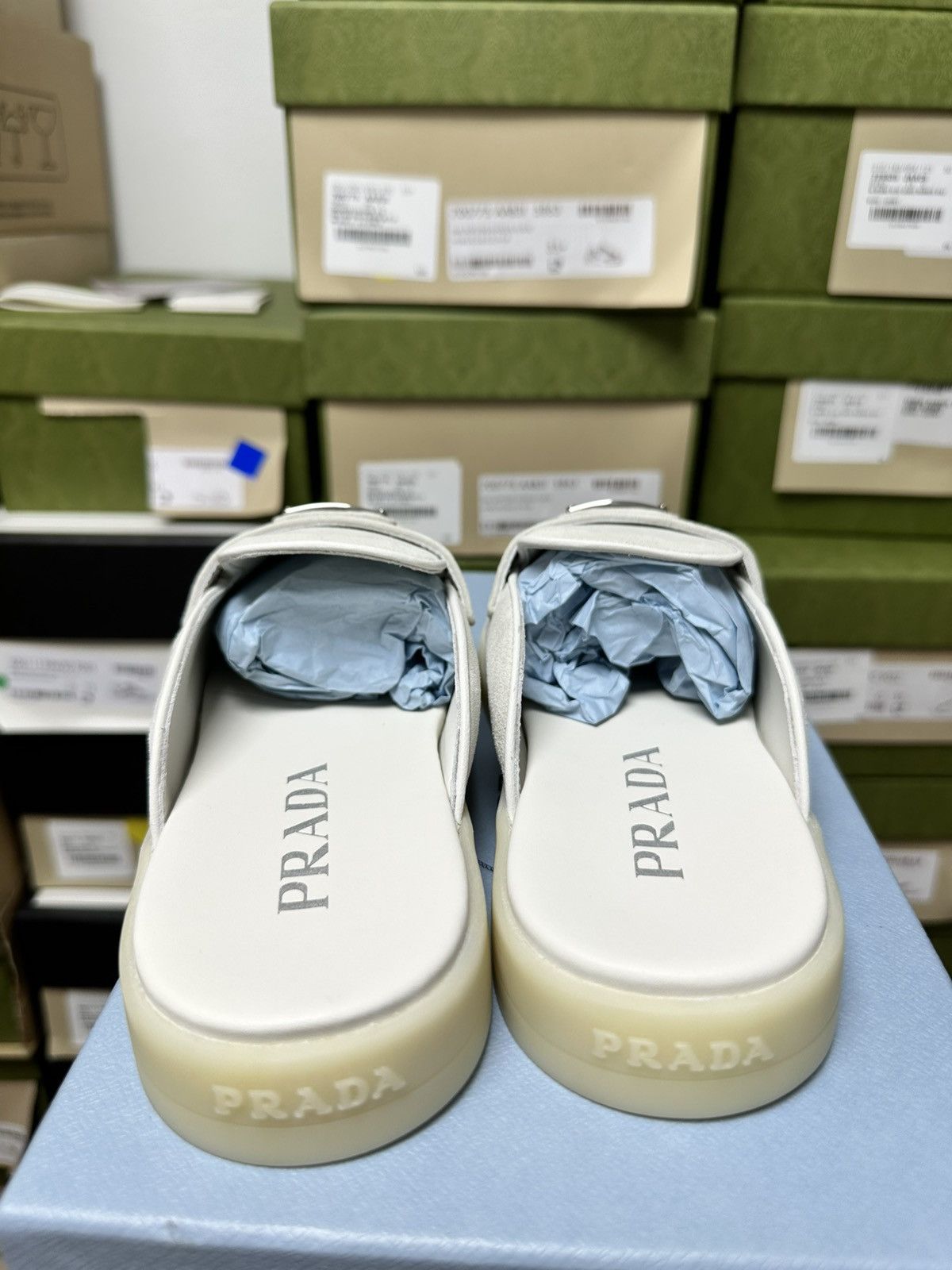 Prada PRADA - Suede mules 950$**** - 36.5 Size US 6.5 / IT 36.5 - 3 Thumbnail