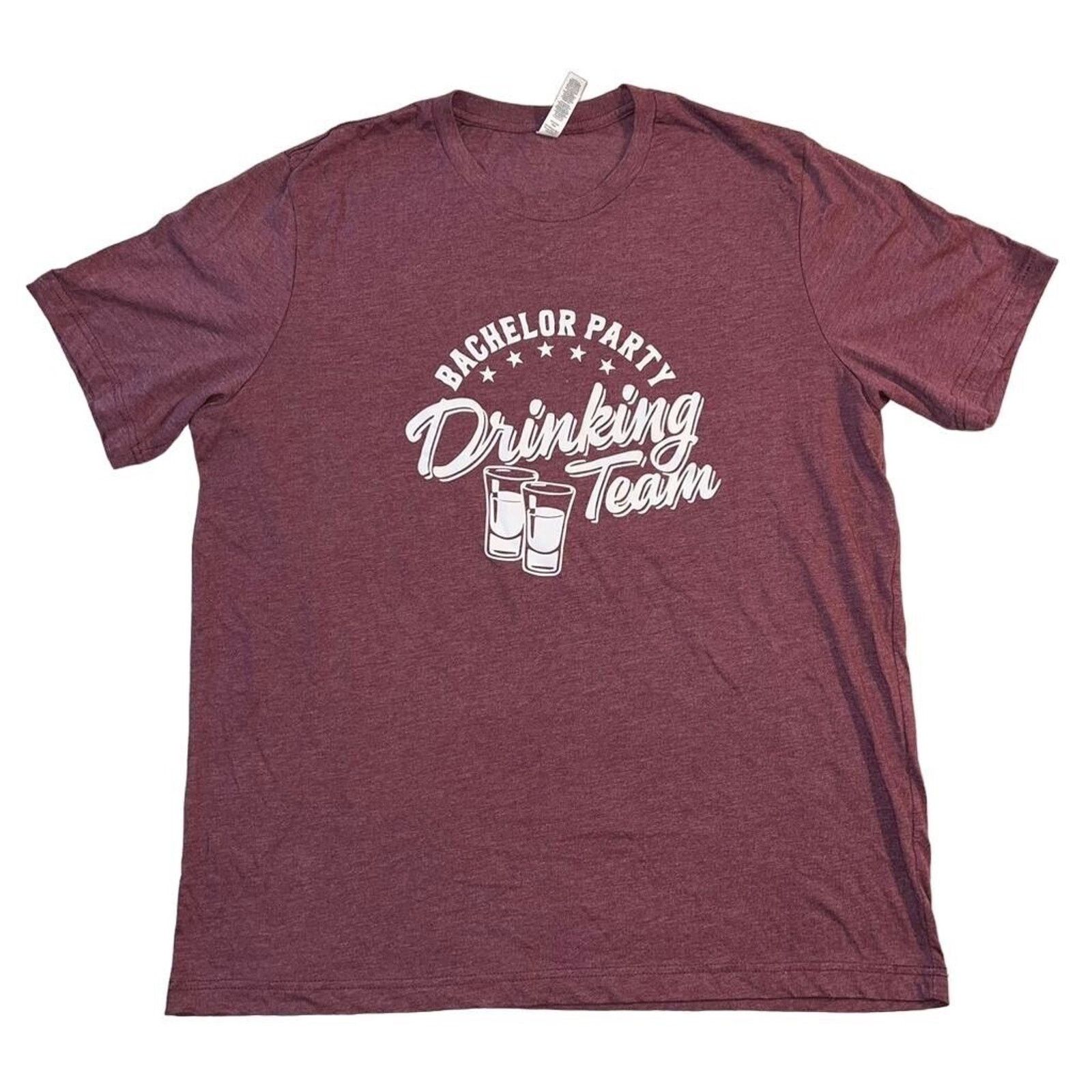 Canvas TShirt Bachelor Party Team Drinking Short Sleeves Pullover Size US XL / EU 56 / 4 - 1 Thumbnail
