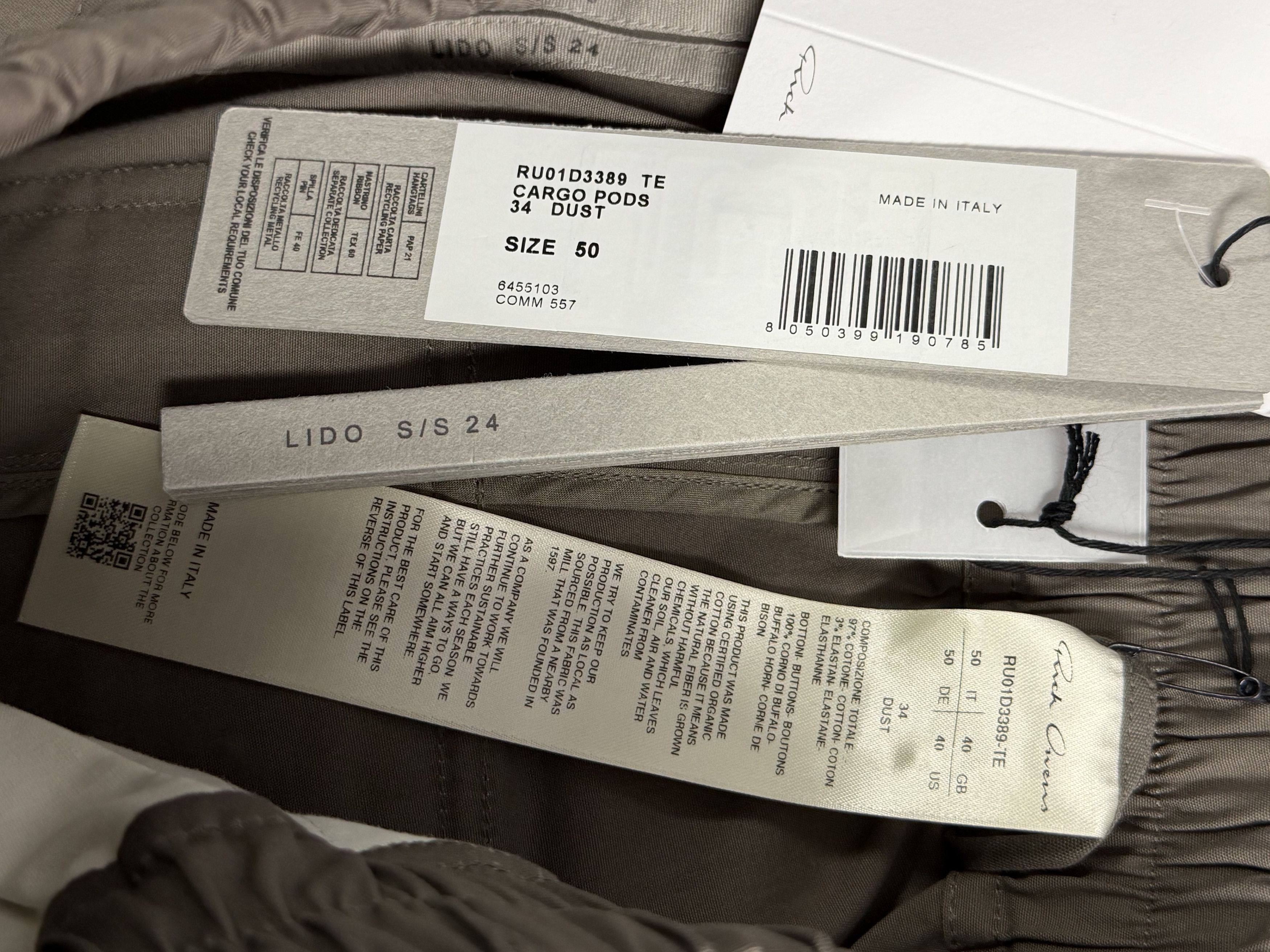 Rick Owens Rick Owens DRKSHDW "Cargo Pods" Shorts 48EU Size US 32 / EU 48 - 4 Thumbnail