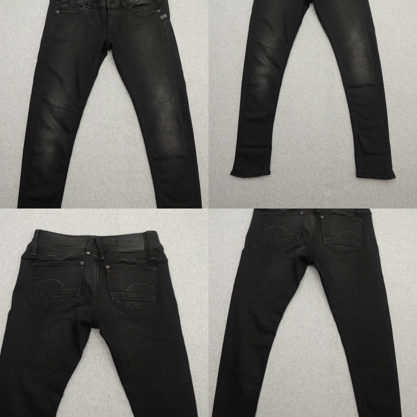 G-Star G-Star Jeans Womens 30 (30X29) Lynn Super Skinny Black Stretch Denim Jeans Size 30" / US 8 / IT 44 - 9 Thumbnail