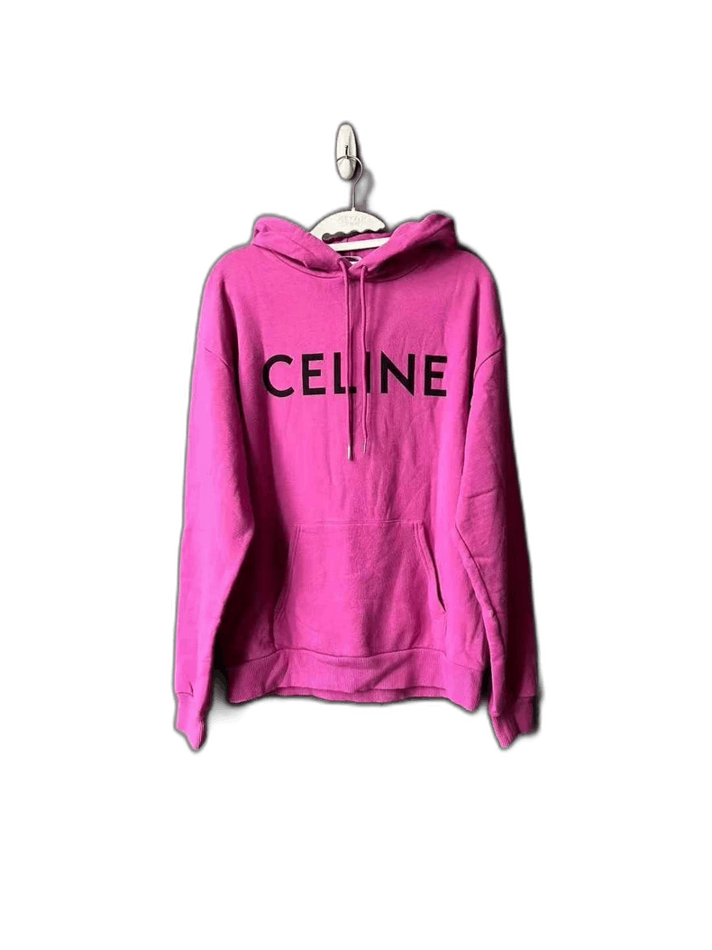 Celine Celine Pink Logo Hoodie Size S / US 4 / IT 40 - 1 Thumbnail