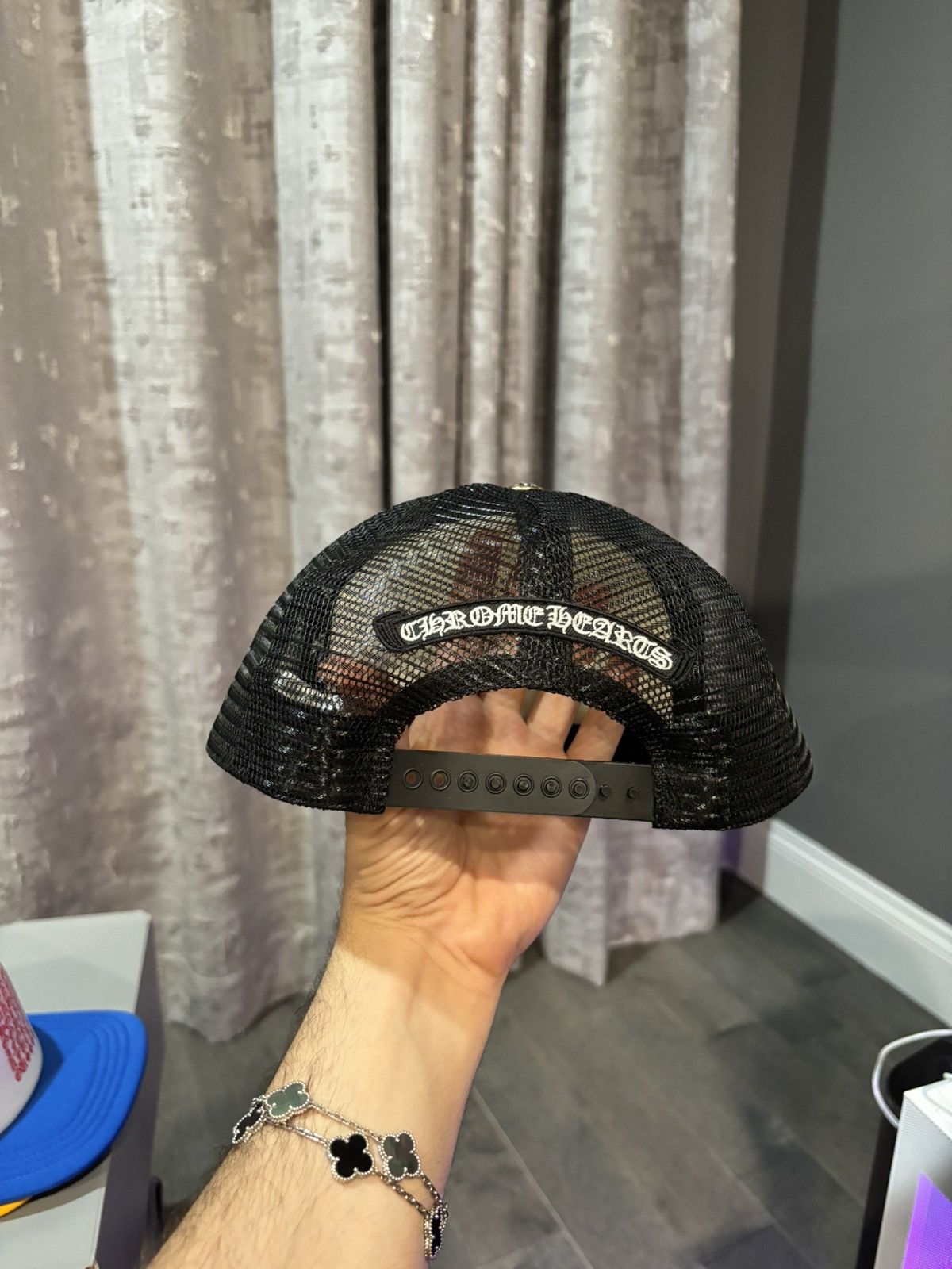 Chrome Hearts Chrome hearts white black red trucker cap Size ONE SIZE - 2 Thumbnail