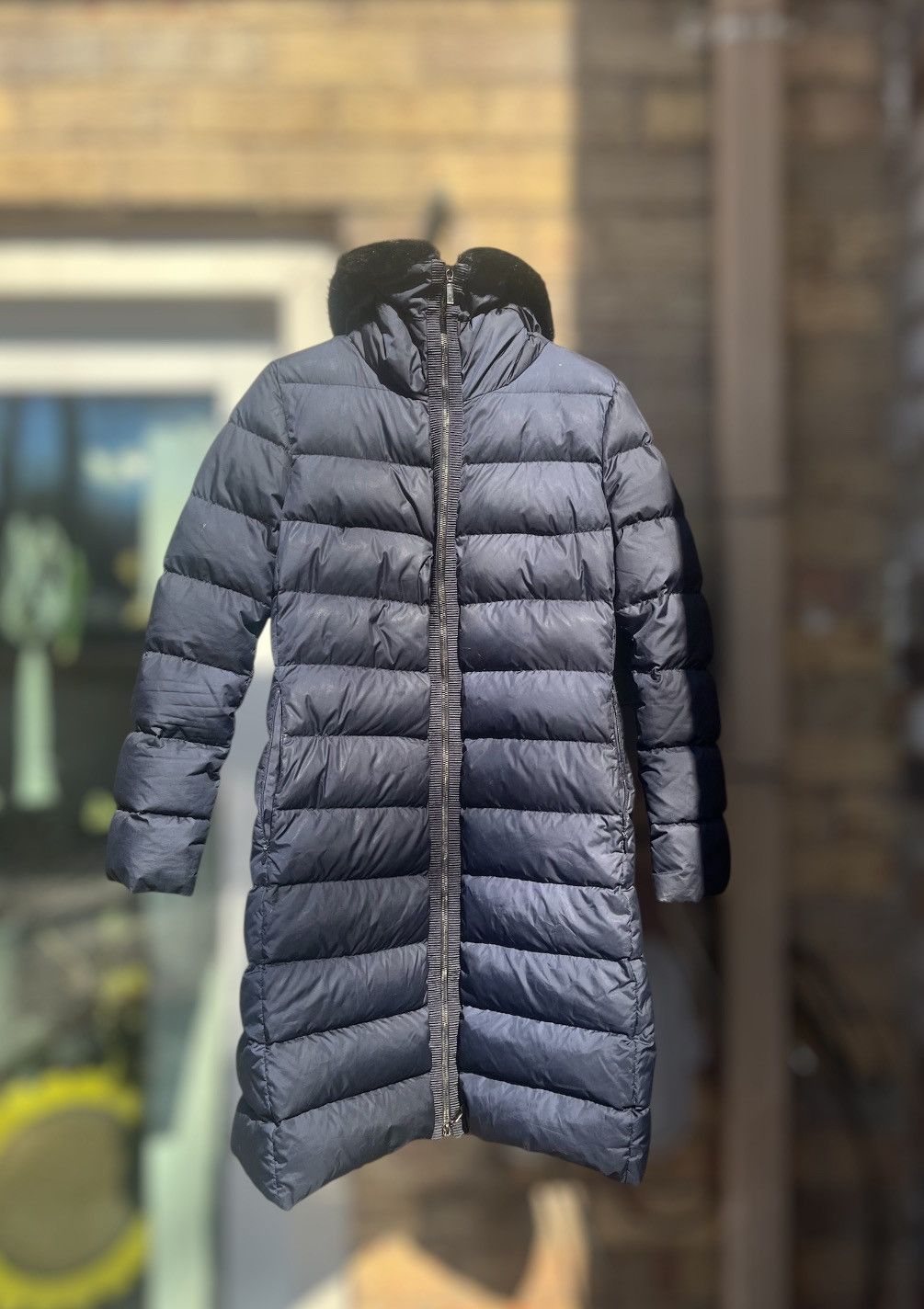 Moncler Moncler Navy Blue Down Jacket with Fur Hood Size US M / EU 48-50 / 2 - 1 Thumbnail