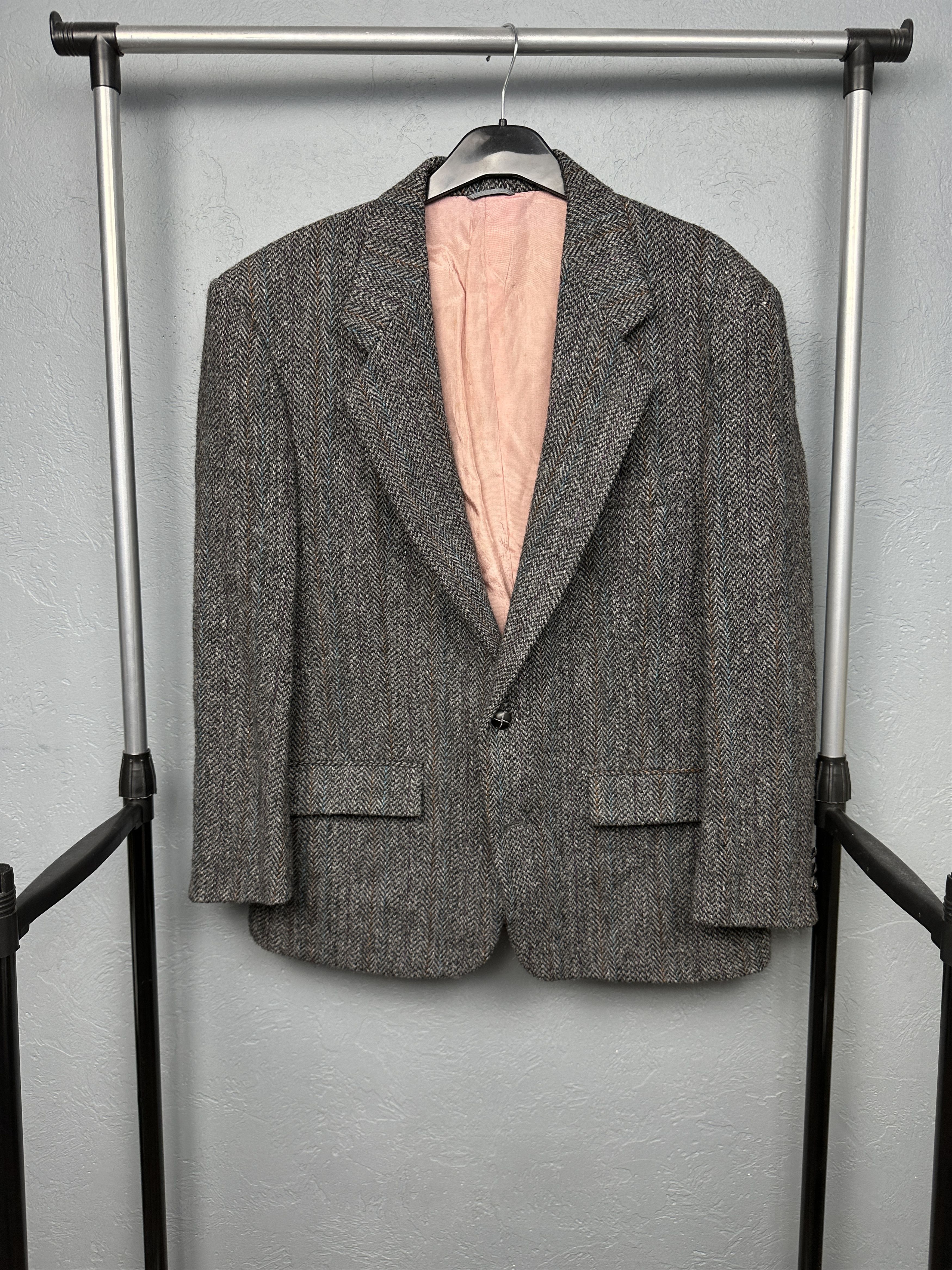 Harris Tweed Harris Tweed Vintage Mens Blazer Jacket Wool Two Buttons Size US L / EU 52-54 / 3 - 1 Thumbnail
