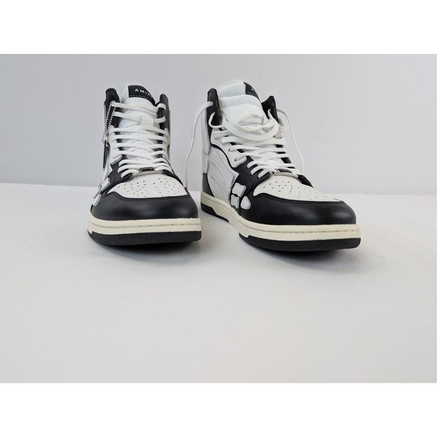 Amiri o1rshd1 Skel Hi Top Sneaker in Black / White Size US 11 / EU 44 - 6 Thumbnail