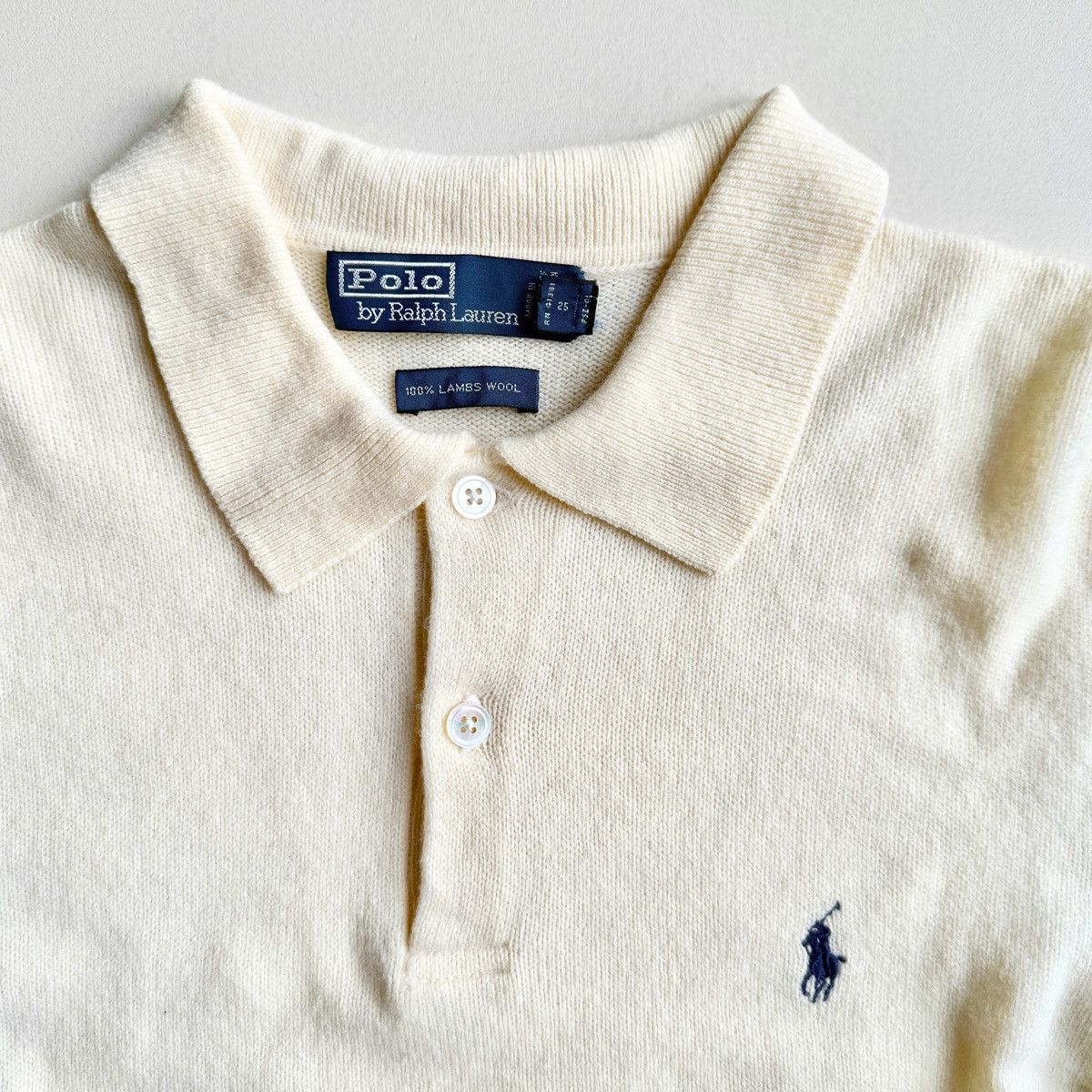 Polo Ralph Lauren Polo by Ralph Lauren Lambswool Knit Polo Sweater Size US M / EU 48-50 / 2 - 2 Thumbnail