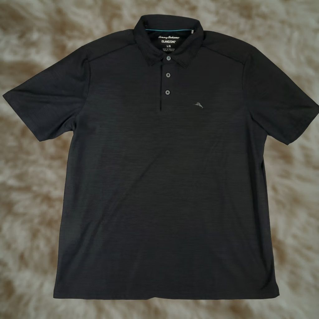 Tommy Bahama Tommy Bahama Polo Shirt Mens Large Gray Polyester Marlin Golf Short Sleeve Polo Shirt Mens Large Gray Polyester Marlin Golf Short Sleeve Size US L / EU 52-54 / 3 - 1 Thumbnail