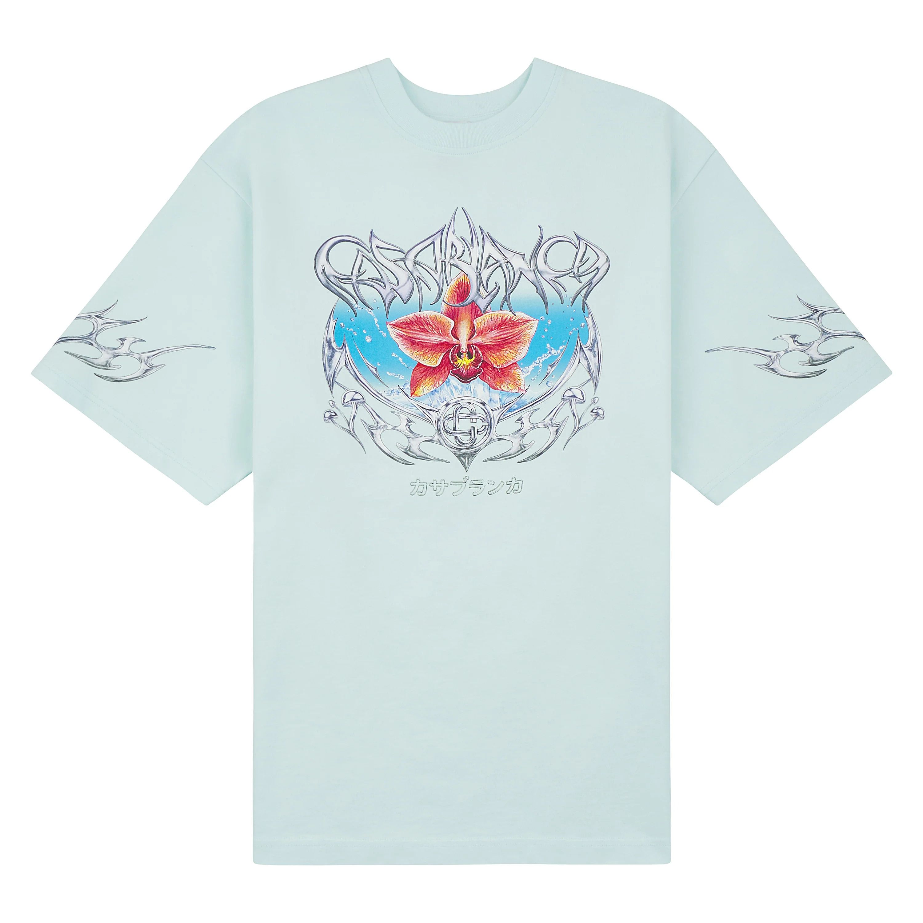 Casablanca Casablanca 'Blades' Oversized Pale Blue Tee Size US XL / EU 56 / 4 - 1 Preview