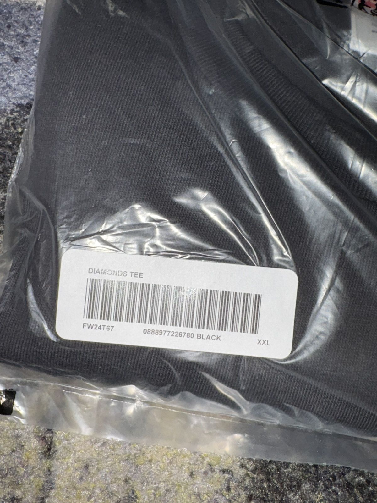 Supreme Supreme Diamonds Tee Black Size US XXL / EU 58 / 5 - 4 Thumbnail