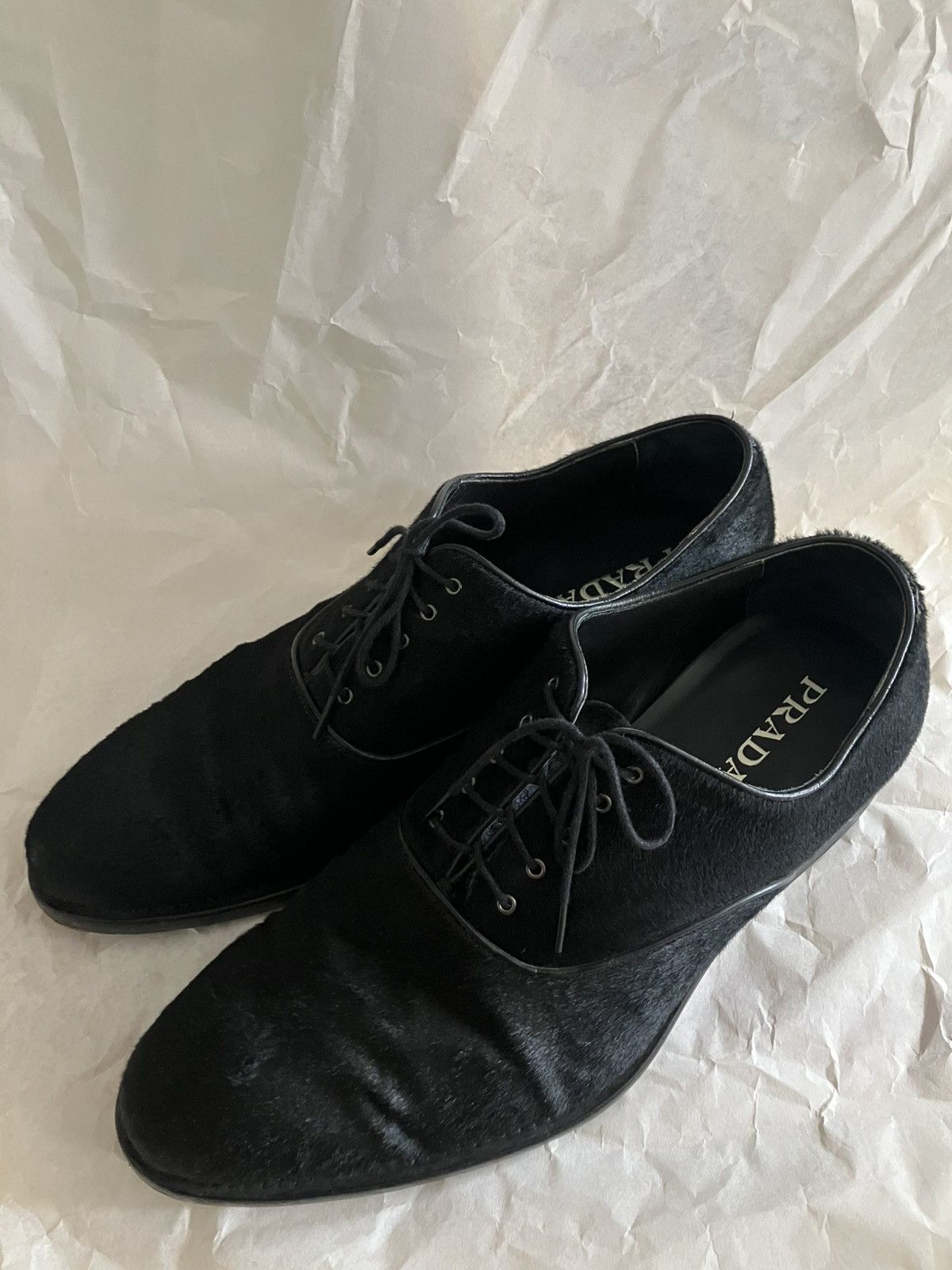 Prada Prada Ponyhair Oxford Shoes Size US 11 / EU 44 - 2 Thumbnail