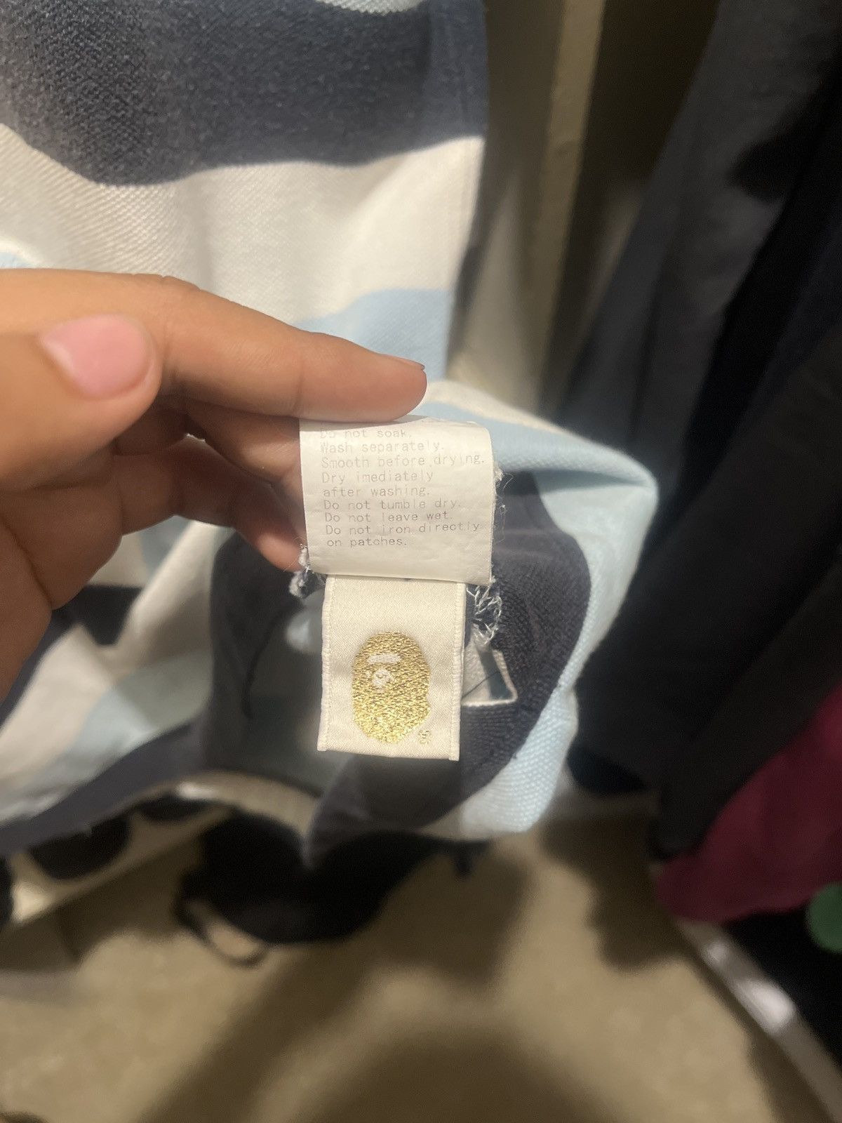 Bape Bape striped polo Size US L / EU 52-54 / 3 - 5 Thumbnail