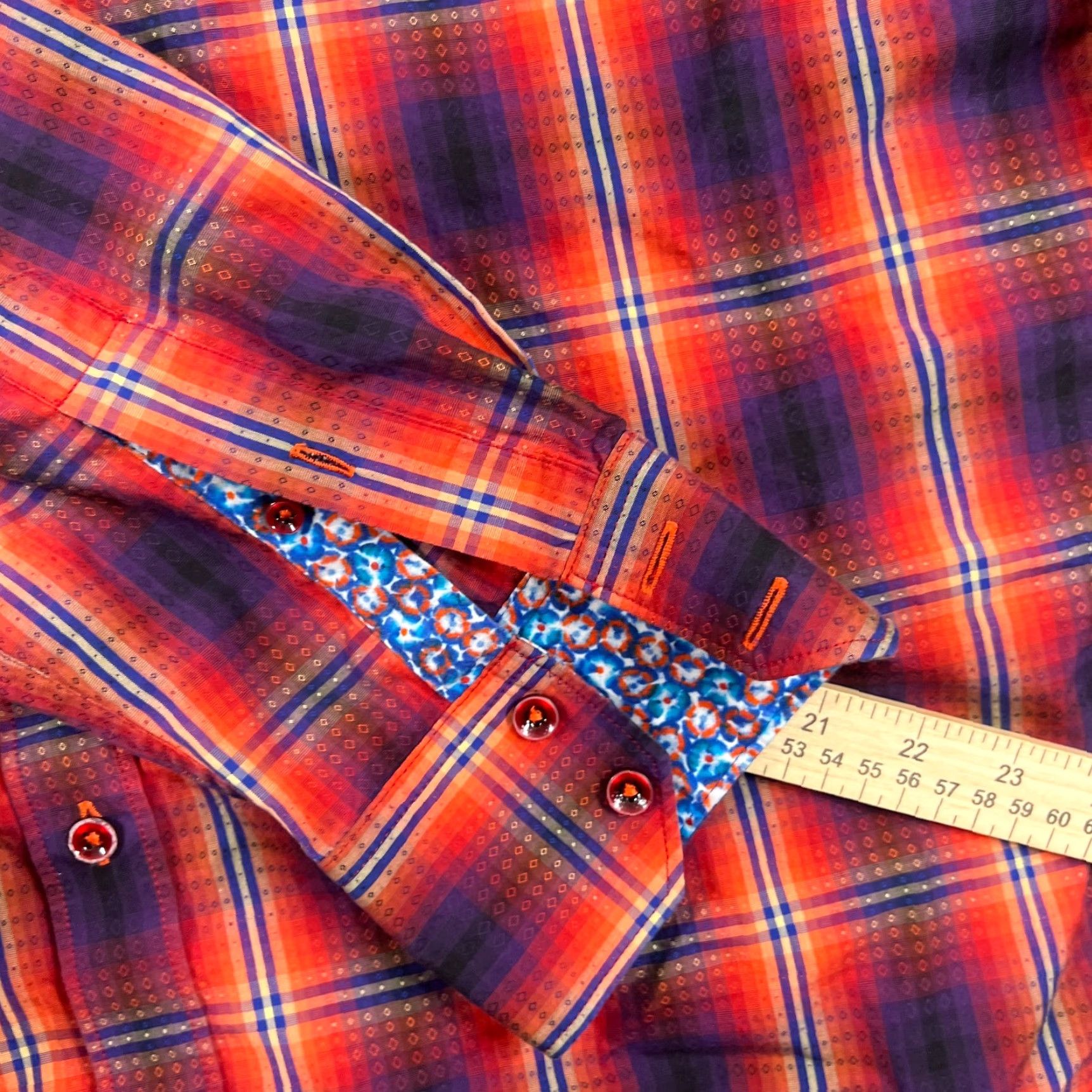 Robert Graham Robert Graham Shirt Adult L Multicolor Striped Cotton Embroidered Button-Up Long Sleeve Mens Size US L / EU 52-54 / 3 - 5 Thumbnail