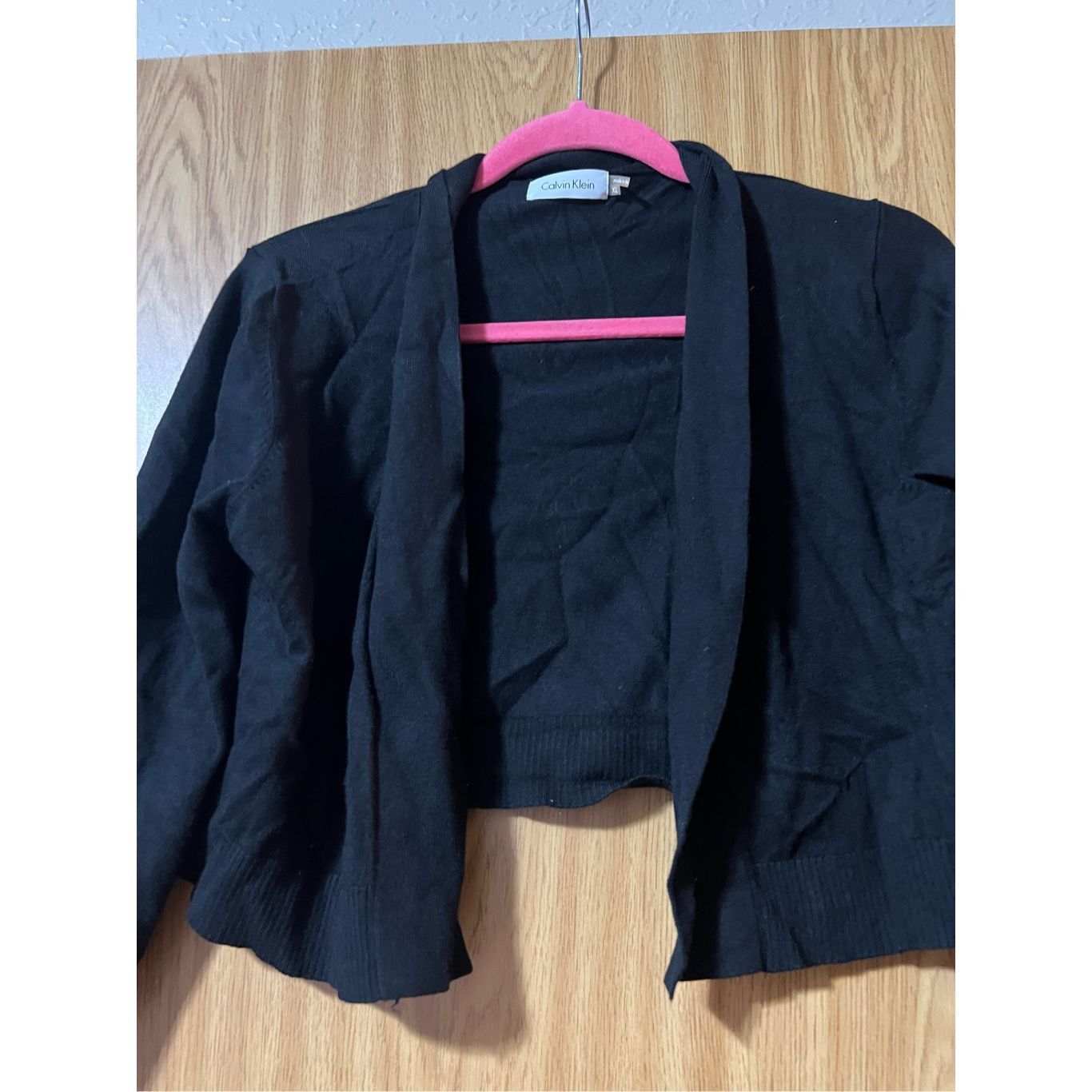 Calvin Klein Calvin Klein Black Open Front Cardigan Woman’s Size XL Size XL / US 12-14 / IT 48-50 - 4 Thumbnail