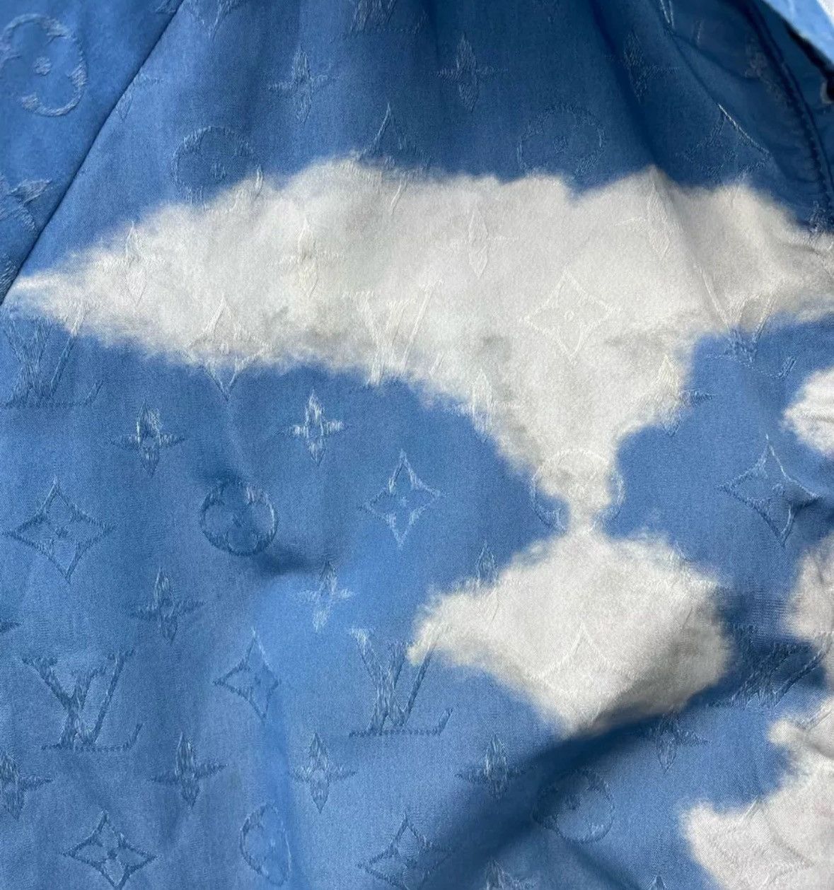 Louis Vuitton Louis Vuitton Blue embroidered blue sky and white jacket Size US L / EU 52-54 / 3 - 4 Thumbnail