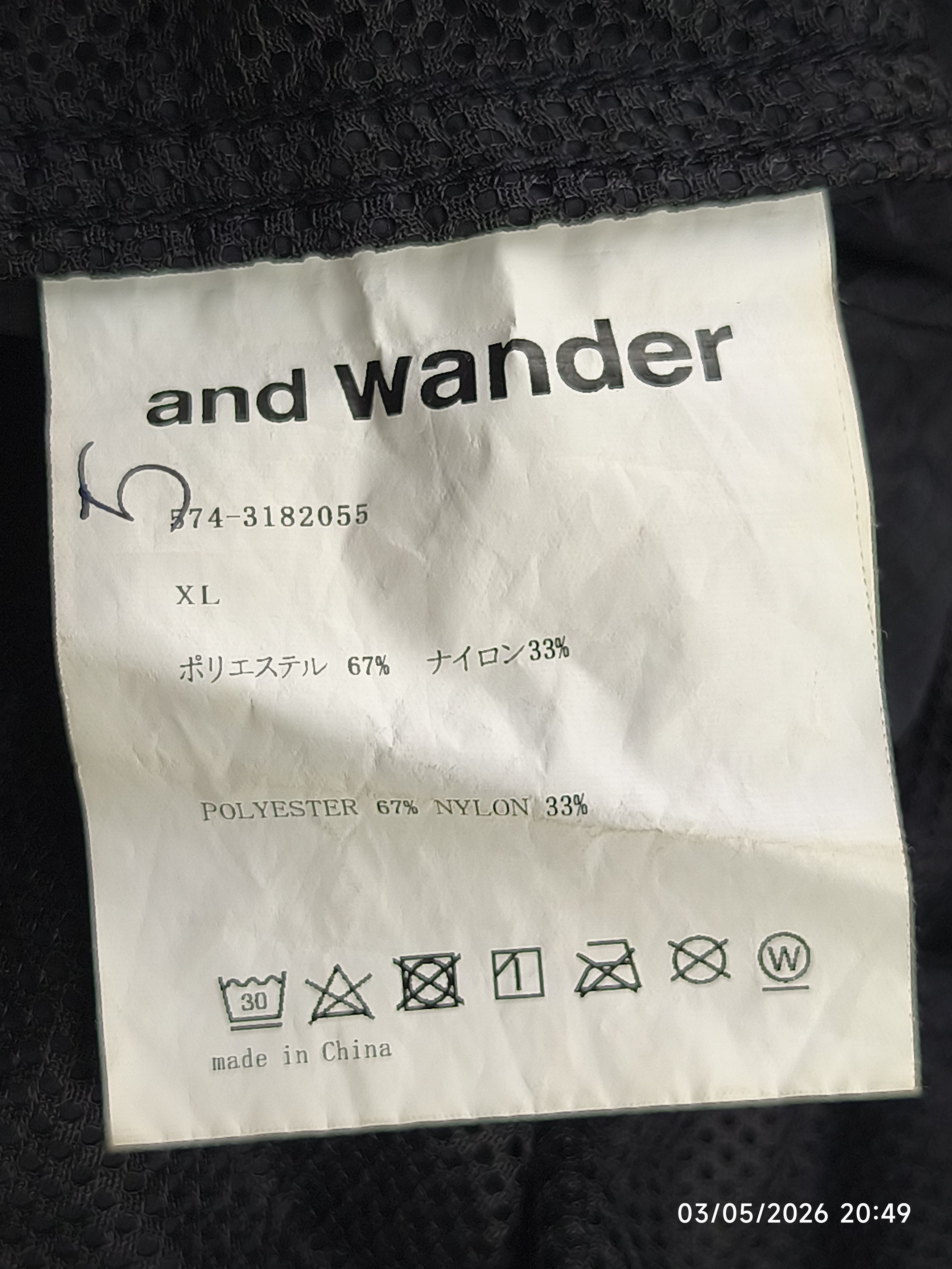 And Wander And wander oversized cargo pants Size US 33 - 10 Thumbnail