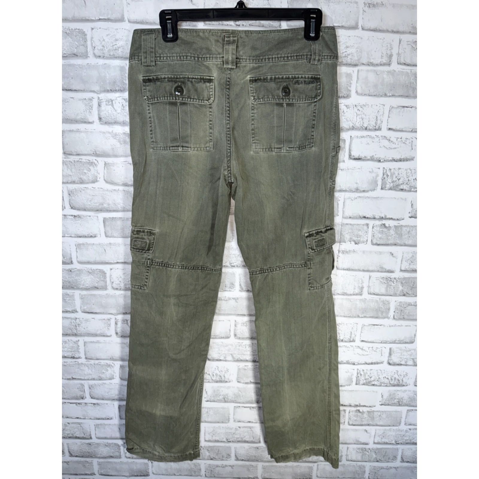 Gramicci GRAMICCI Green Cargo Pants Womens Size 2 Regular 31" Inseam Casual Hiking Size 26" / US 2 / IT 38 - 6 Thumbnail